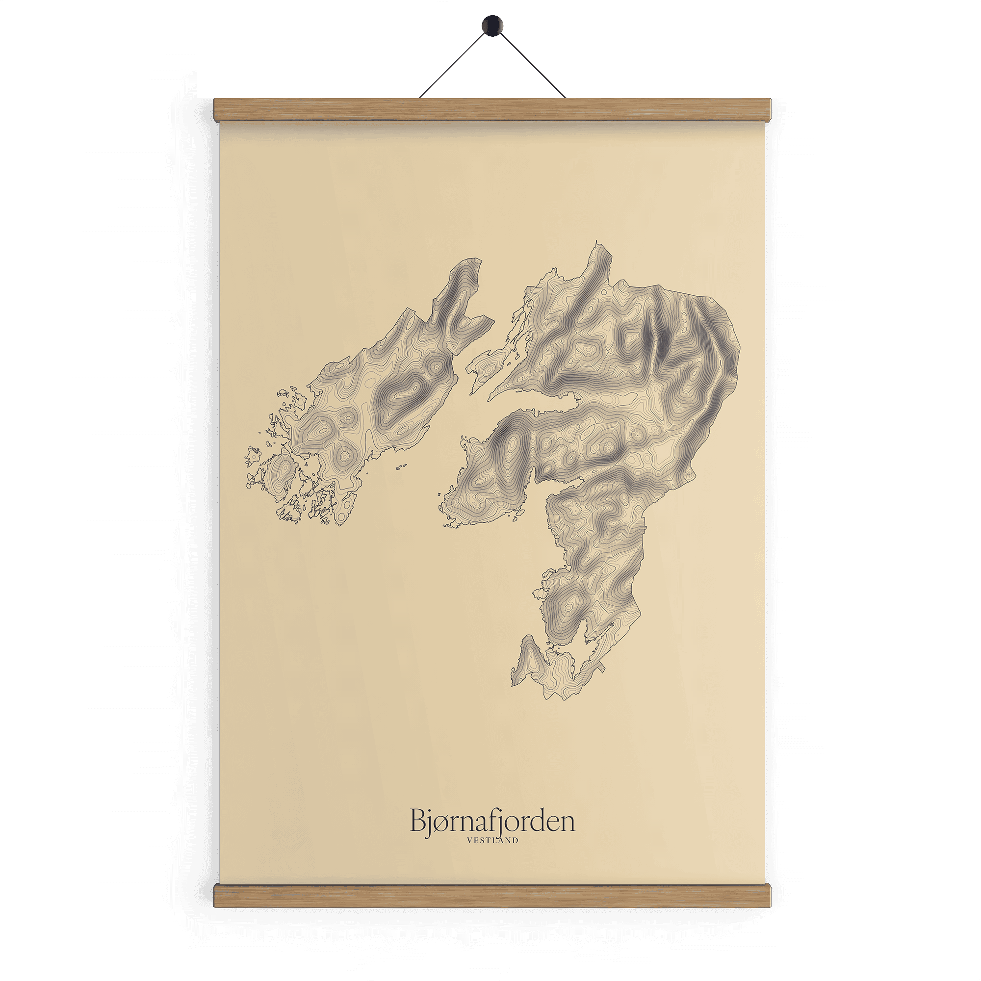 Bjørnafjorden kotekart - Sandstein