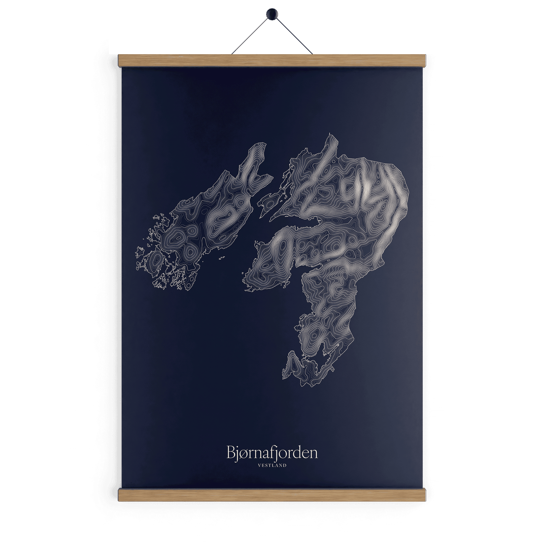 Bjørnafjorden kotekart - Vinternatt