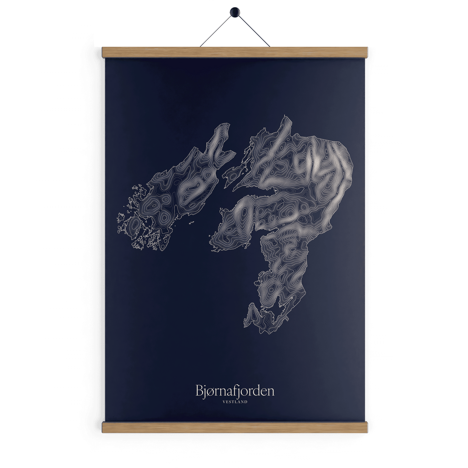 Bjørnafjorden kotekart - Vinternatt