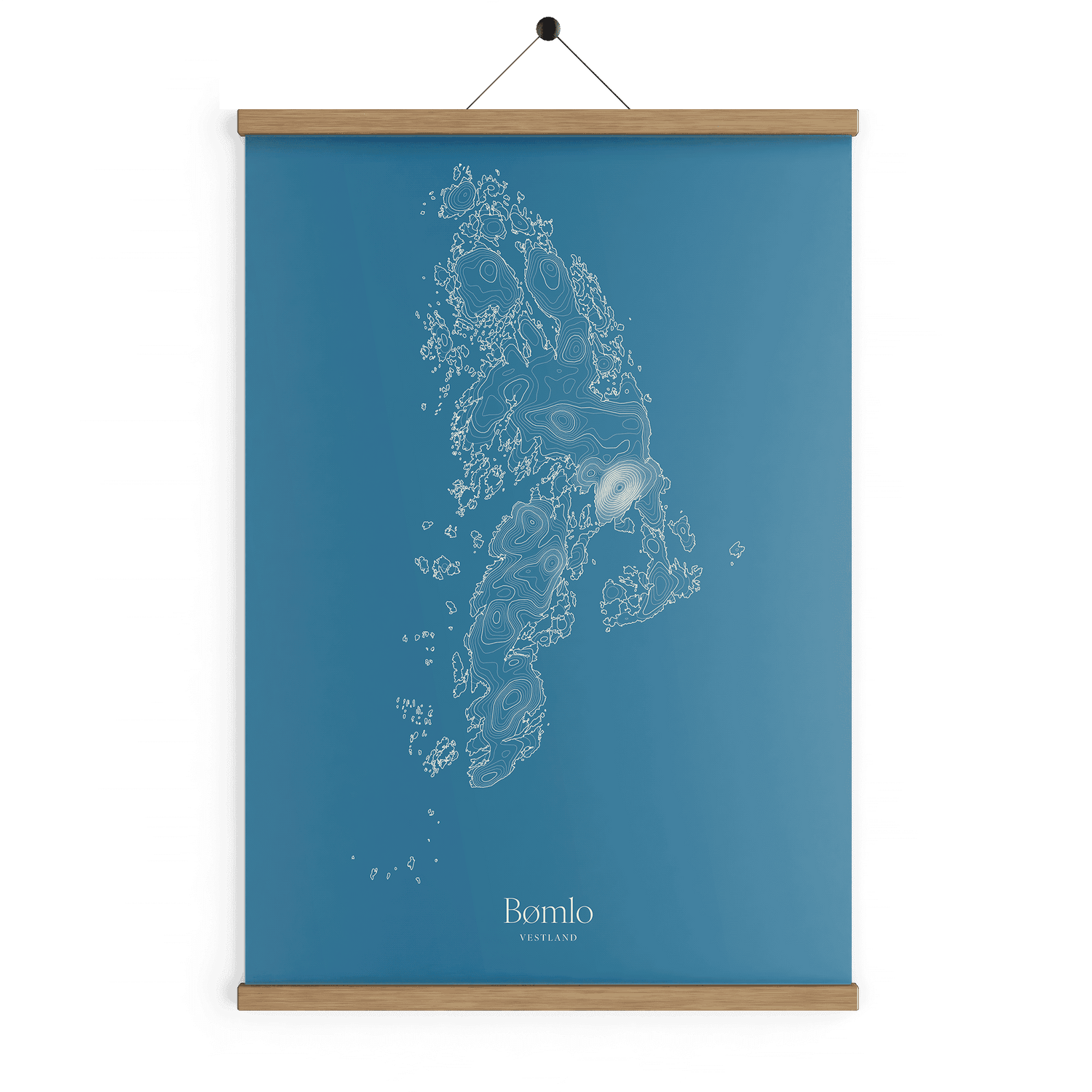 Bømlo kotekart - Himmelblå