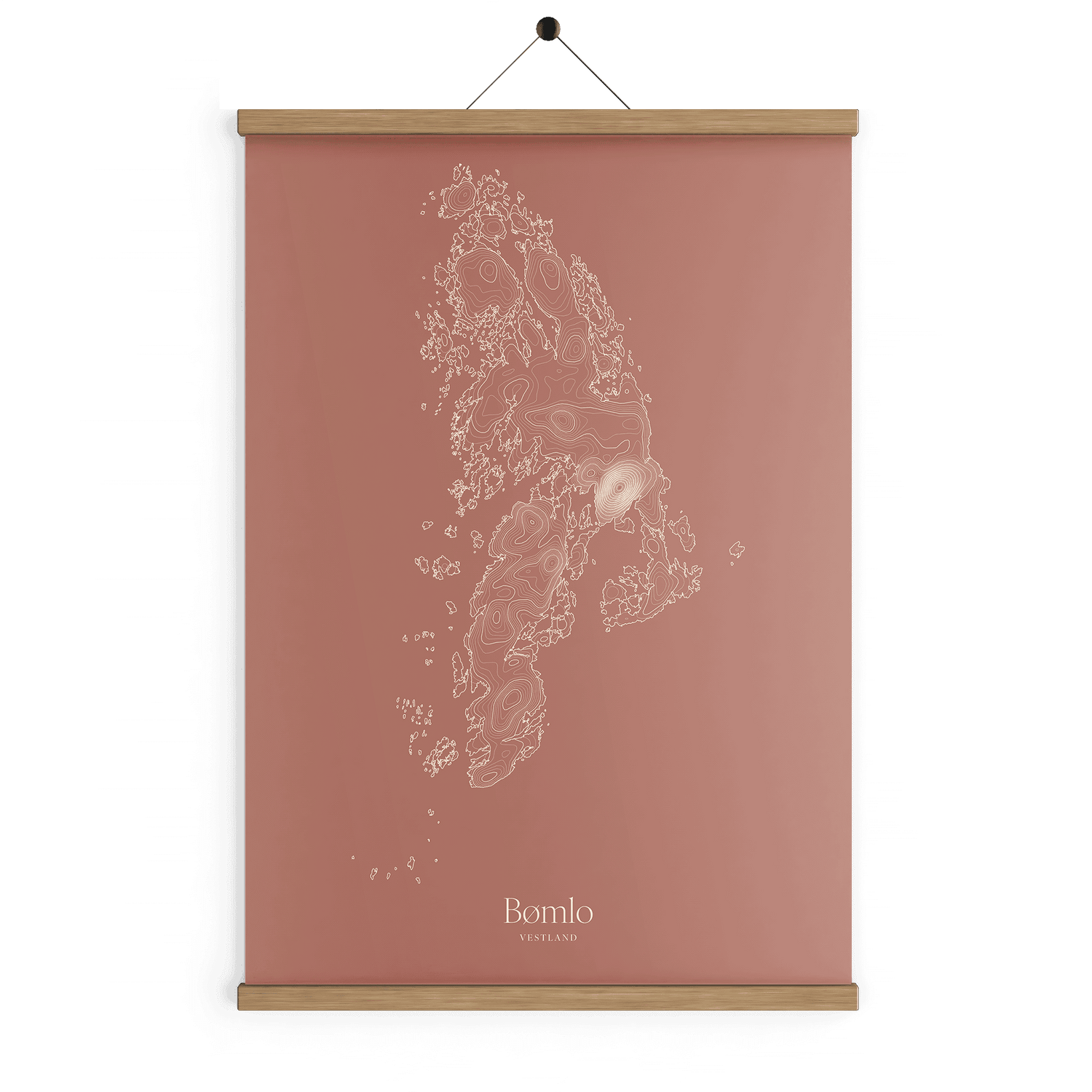 Bømlo kotekart - Rustrød