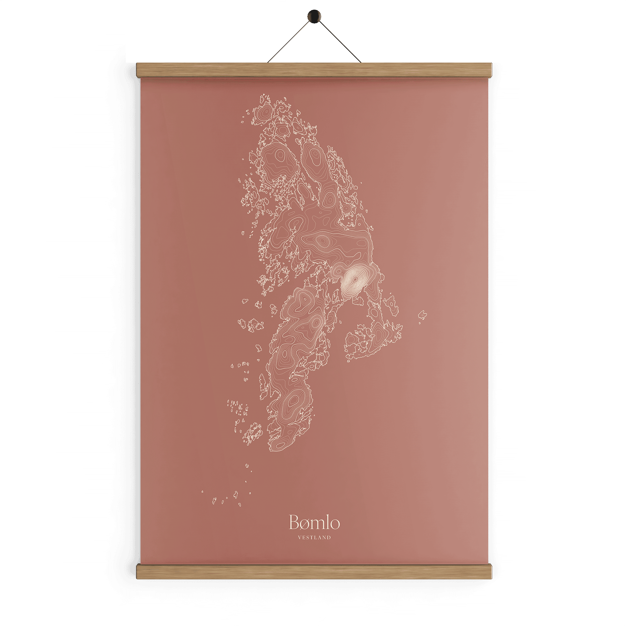 Bømlo kotekart - Rustrød