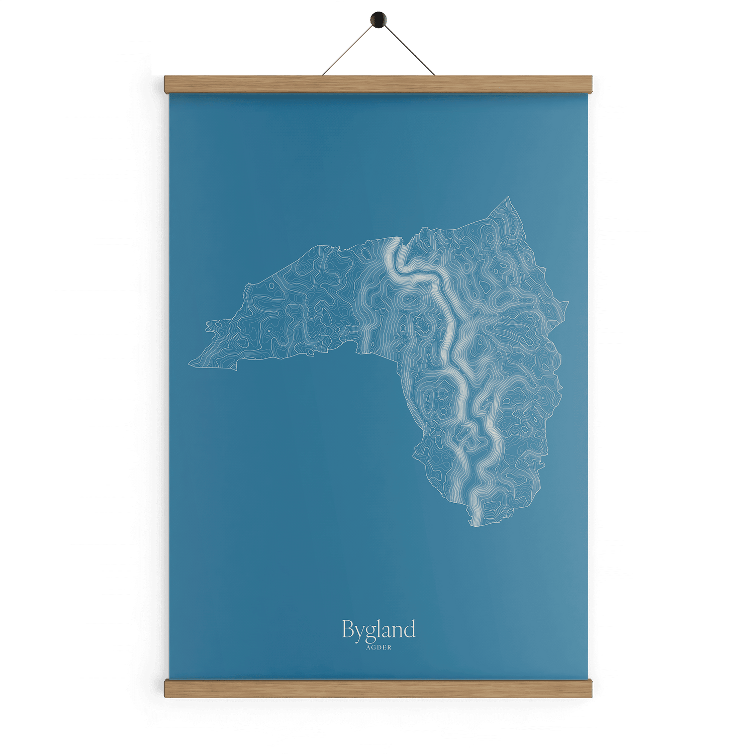 Bygland kotekart - Himmelblå
