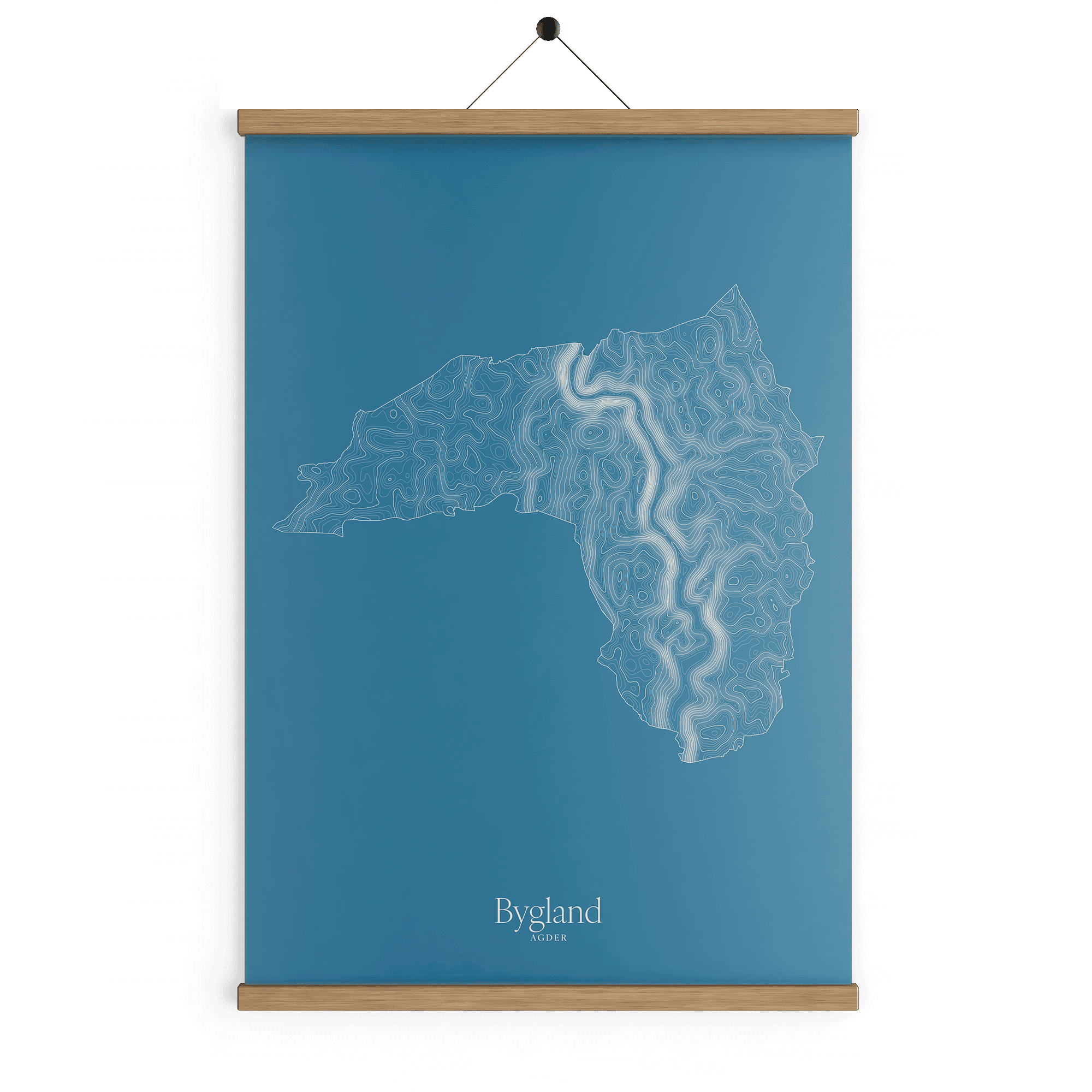 Bygland kotekart - Himmelblå