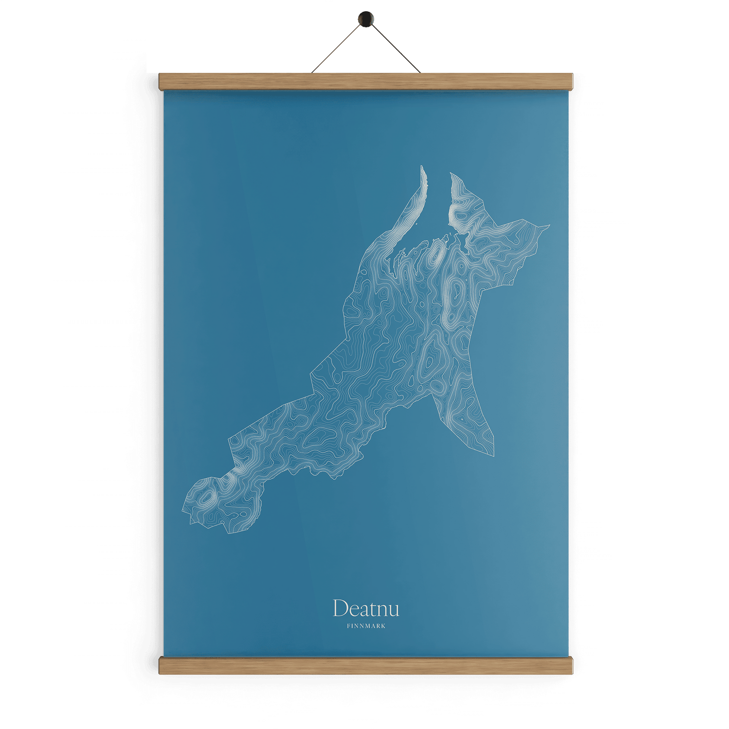 Deatnu kotekart - Himmelblå