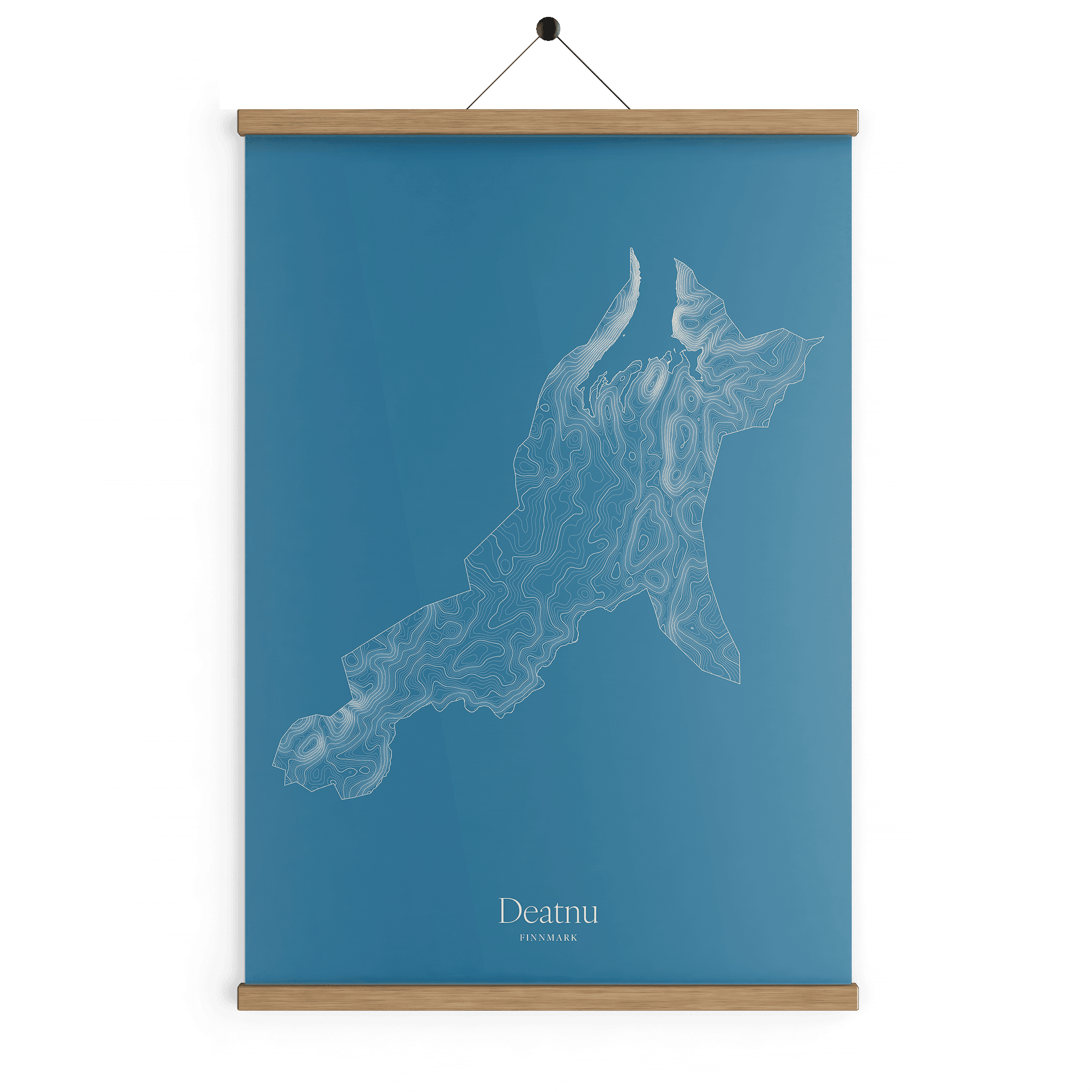 Deatnu kotekart - Himmelblå