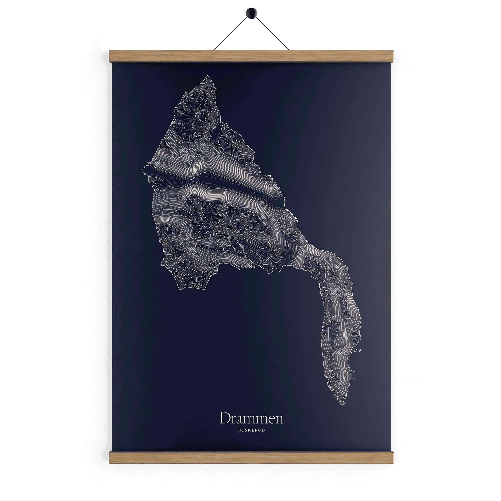 Drammen kotekart - Vinternatt