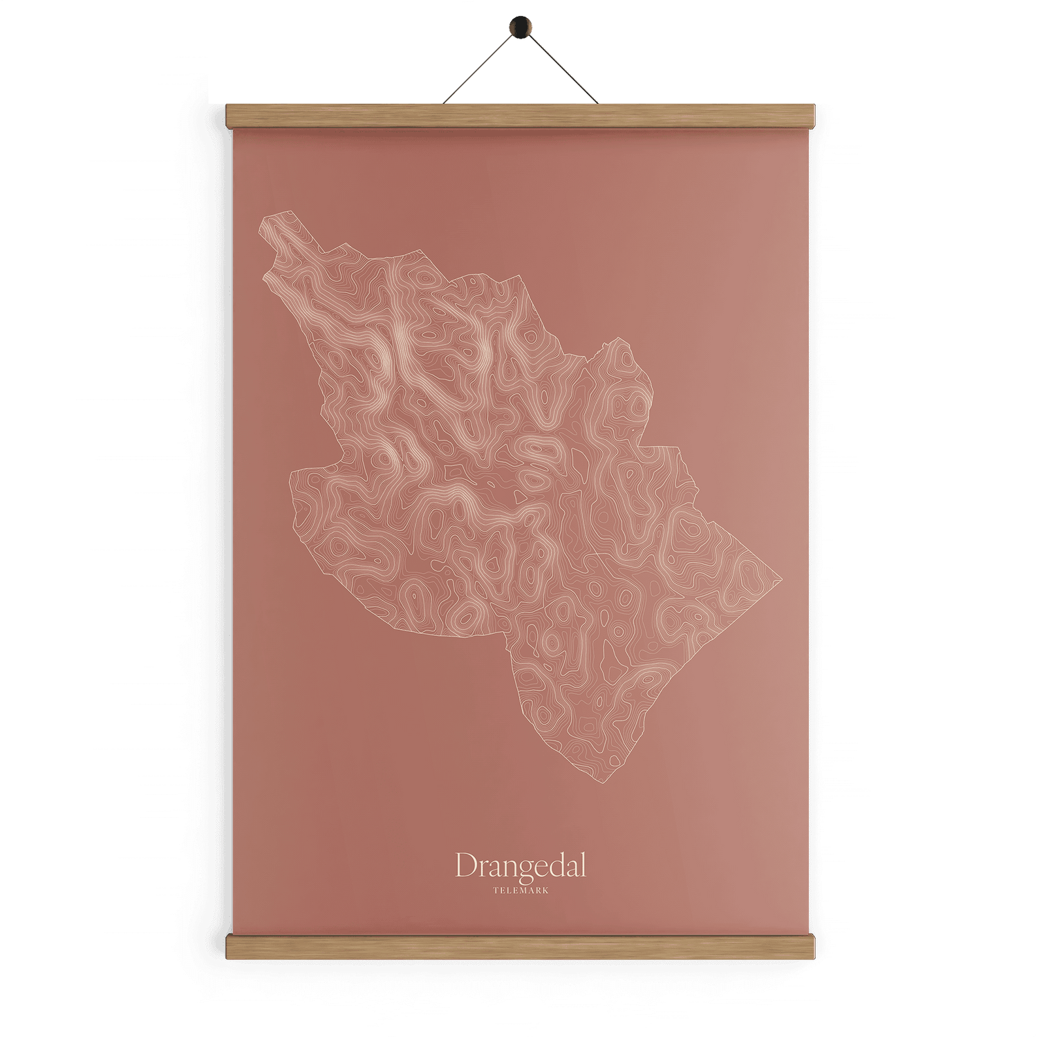 Drangedal kotekart - Rustrød