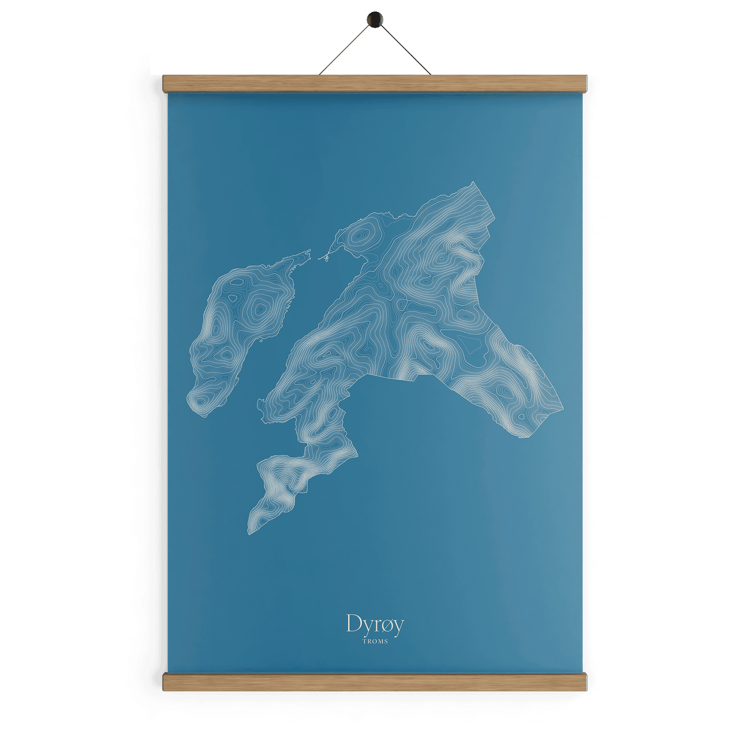 Dyrøy kotekart - Himmelblå