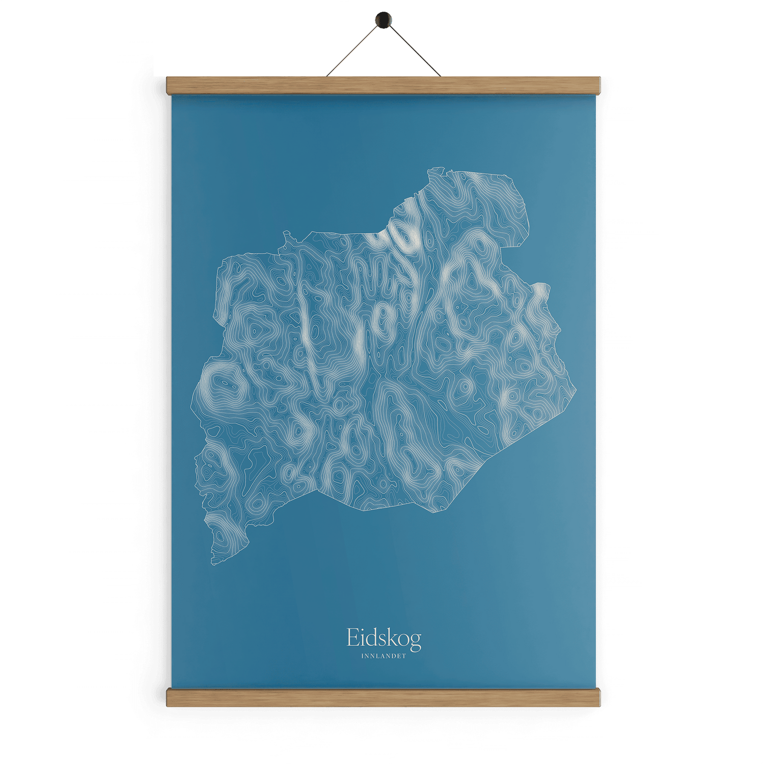 Eidskog kotekart - Himmelblå