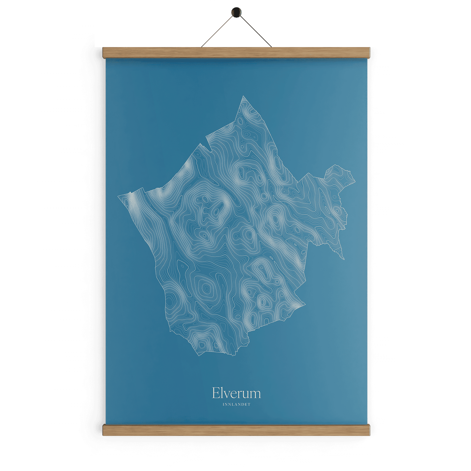 Elverum kotekart - Himmelblå