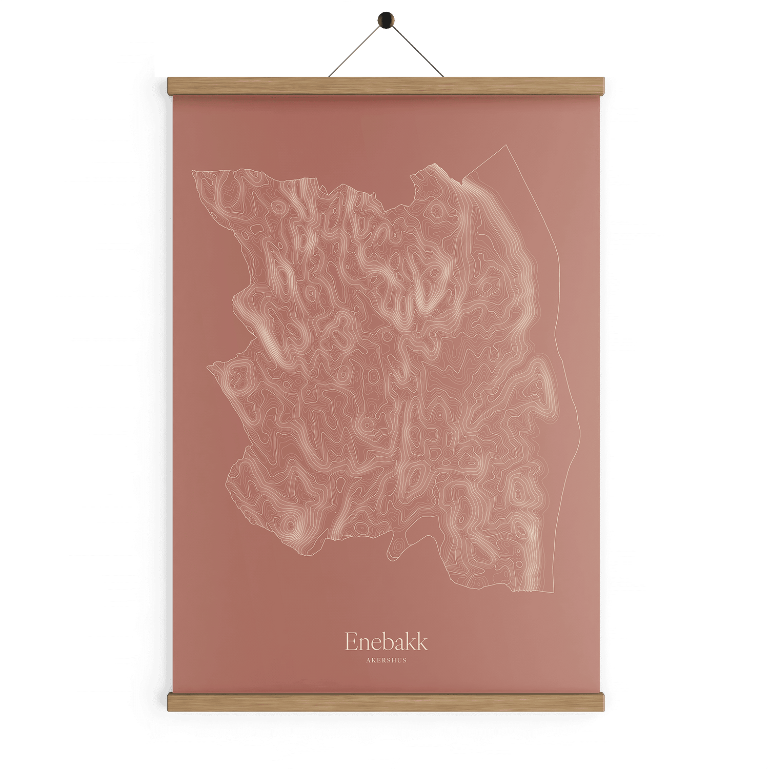 Enebakk kotekart - Rustrød