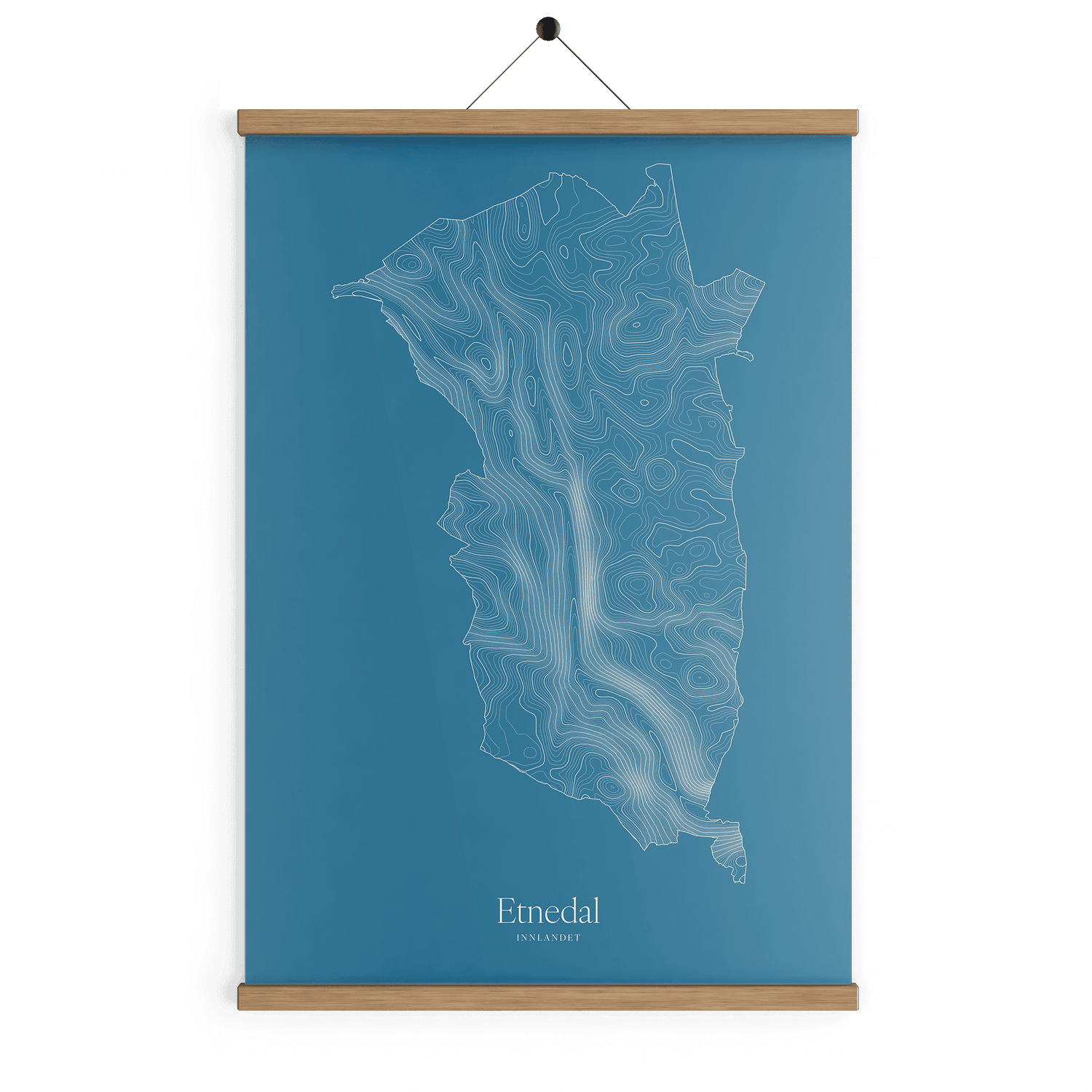 Etnedal kotekart - Himmelblå