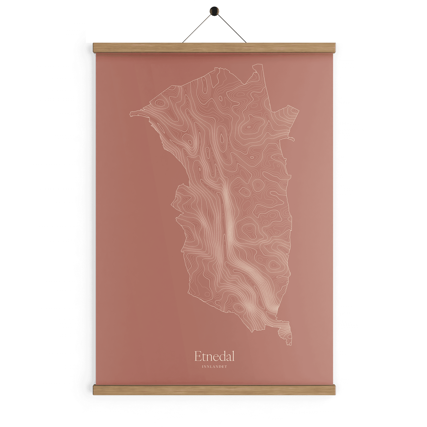 Etnedal kotekart - Rustrød