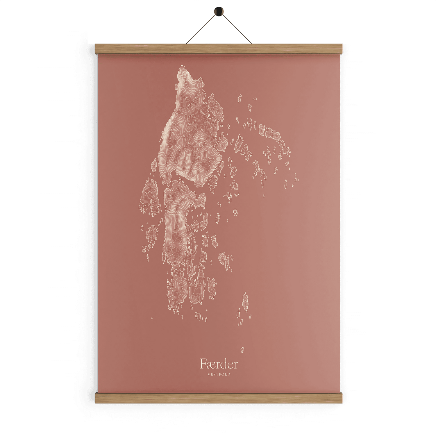 Færder kotekart - Rustrød