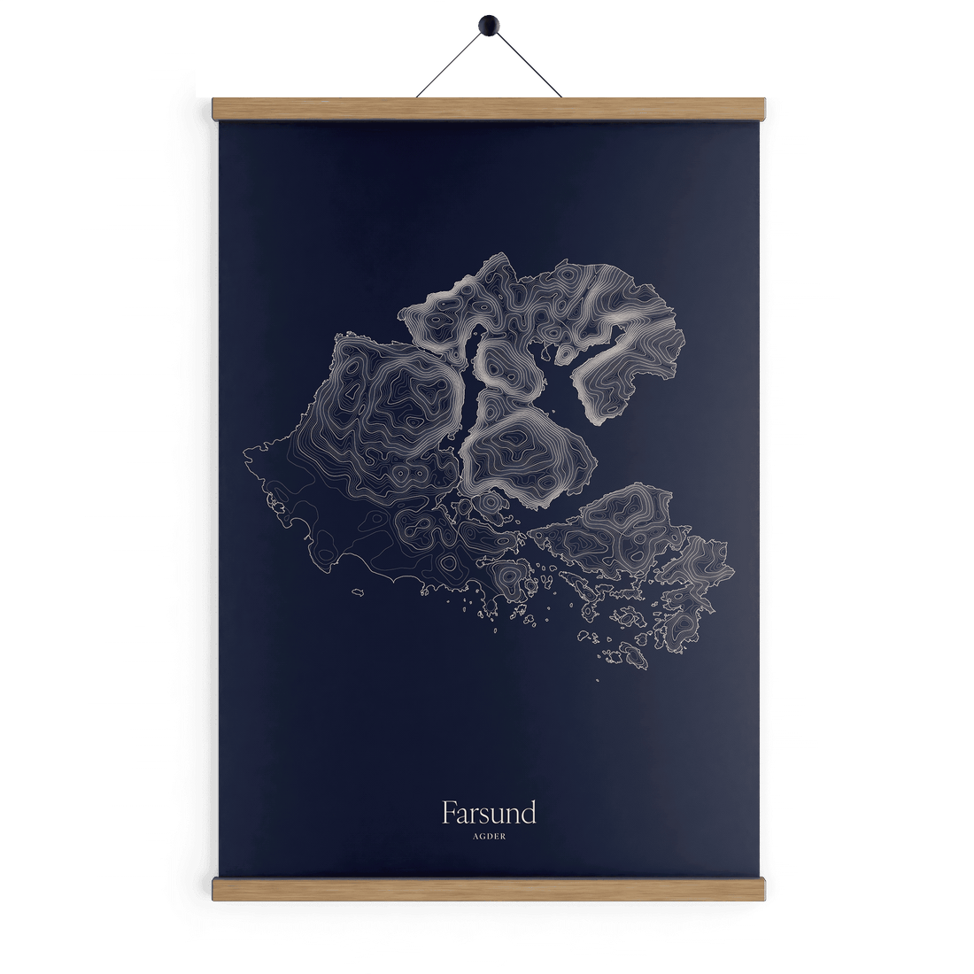 Farsund kotekart - Vinternatt