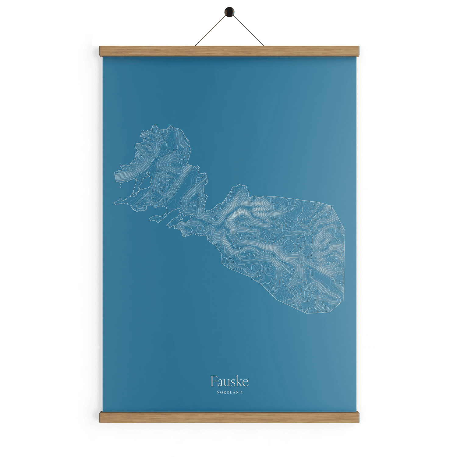 Fauske kotekart - Himmelblå