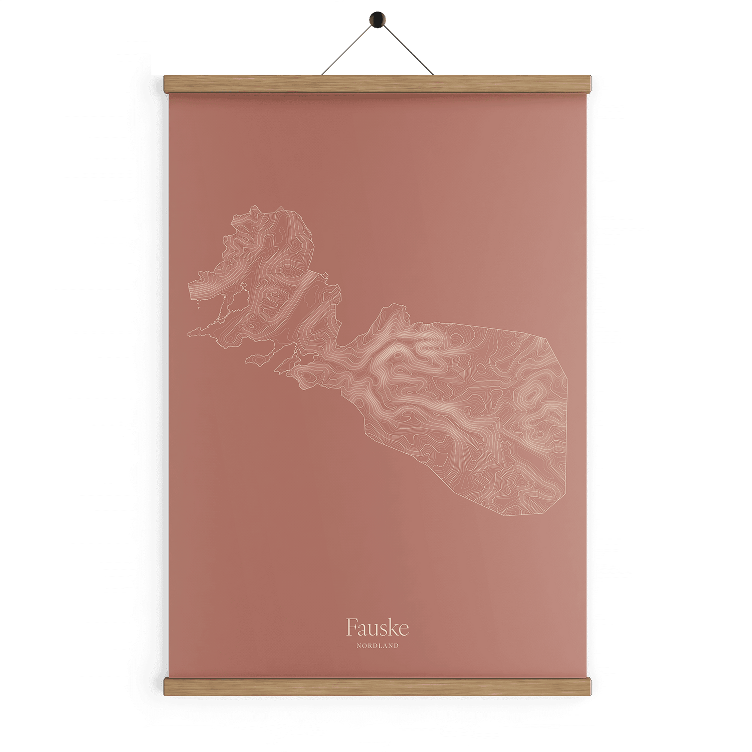 Fauske kotekart - Rustrød