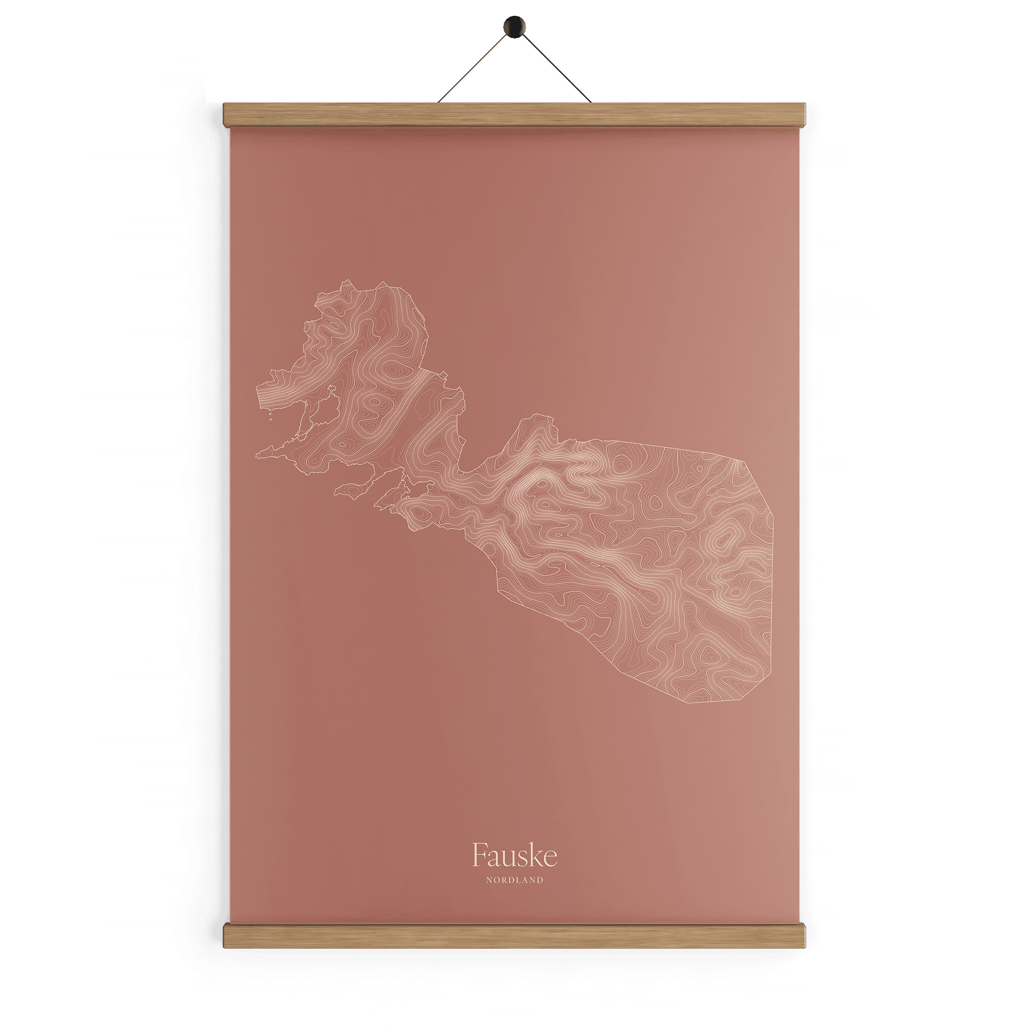 Fauske kotekart - Rustrød