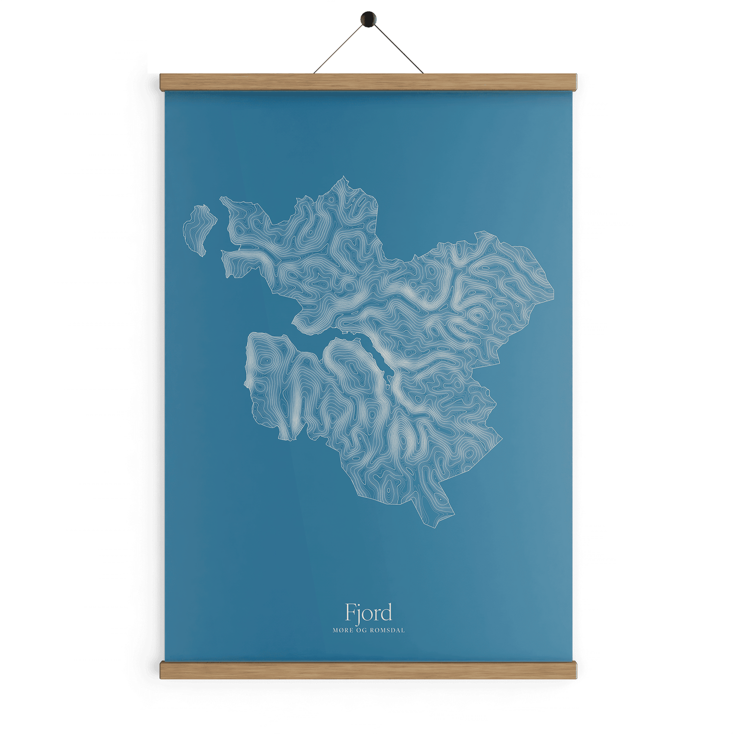 Fjord kotekart - Himmelblå