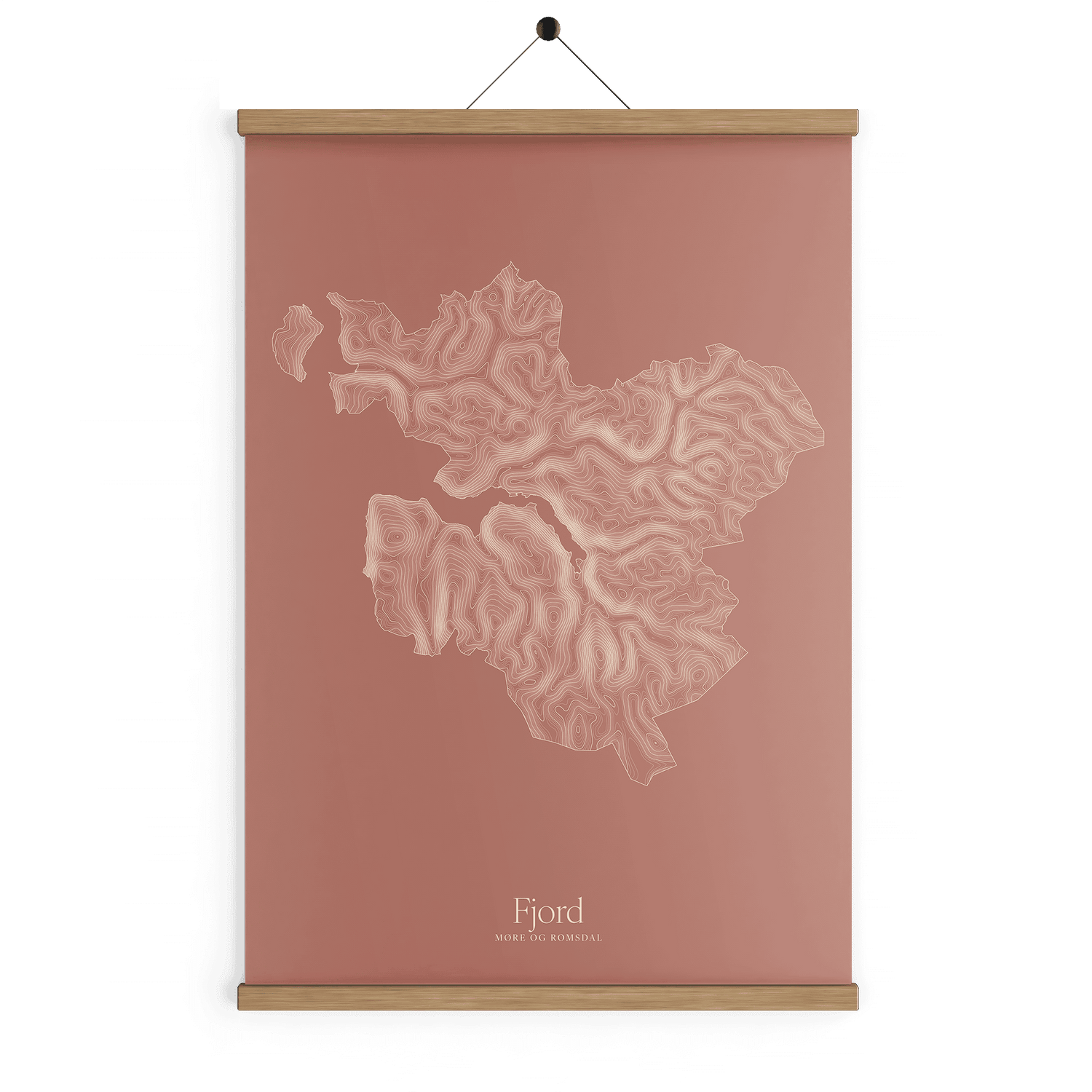 Fjord kotekart - Rustrød