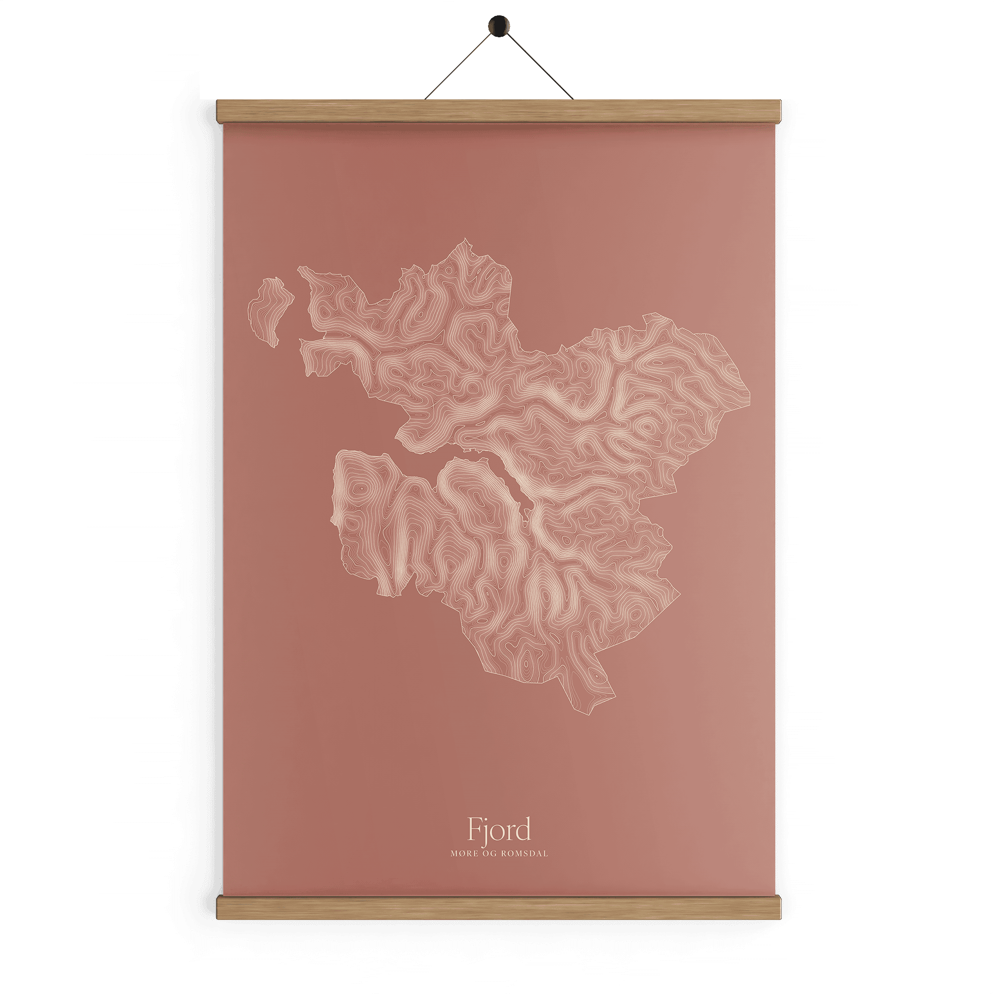 Fjord kotekart - Rustrød