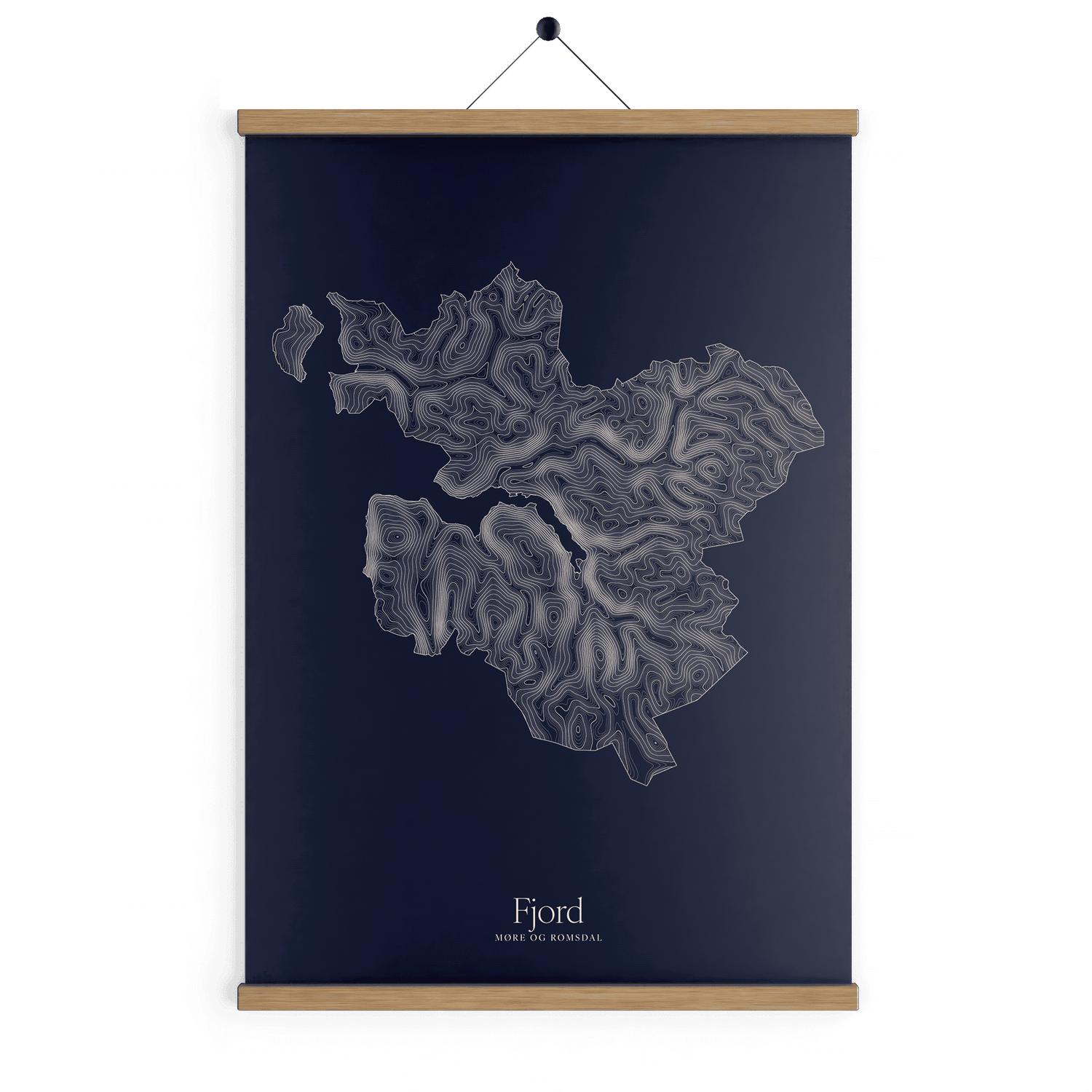 Fjord kotekart - Vinternatt