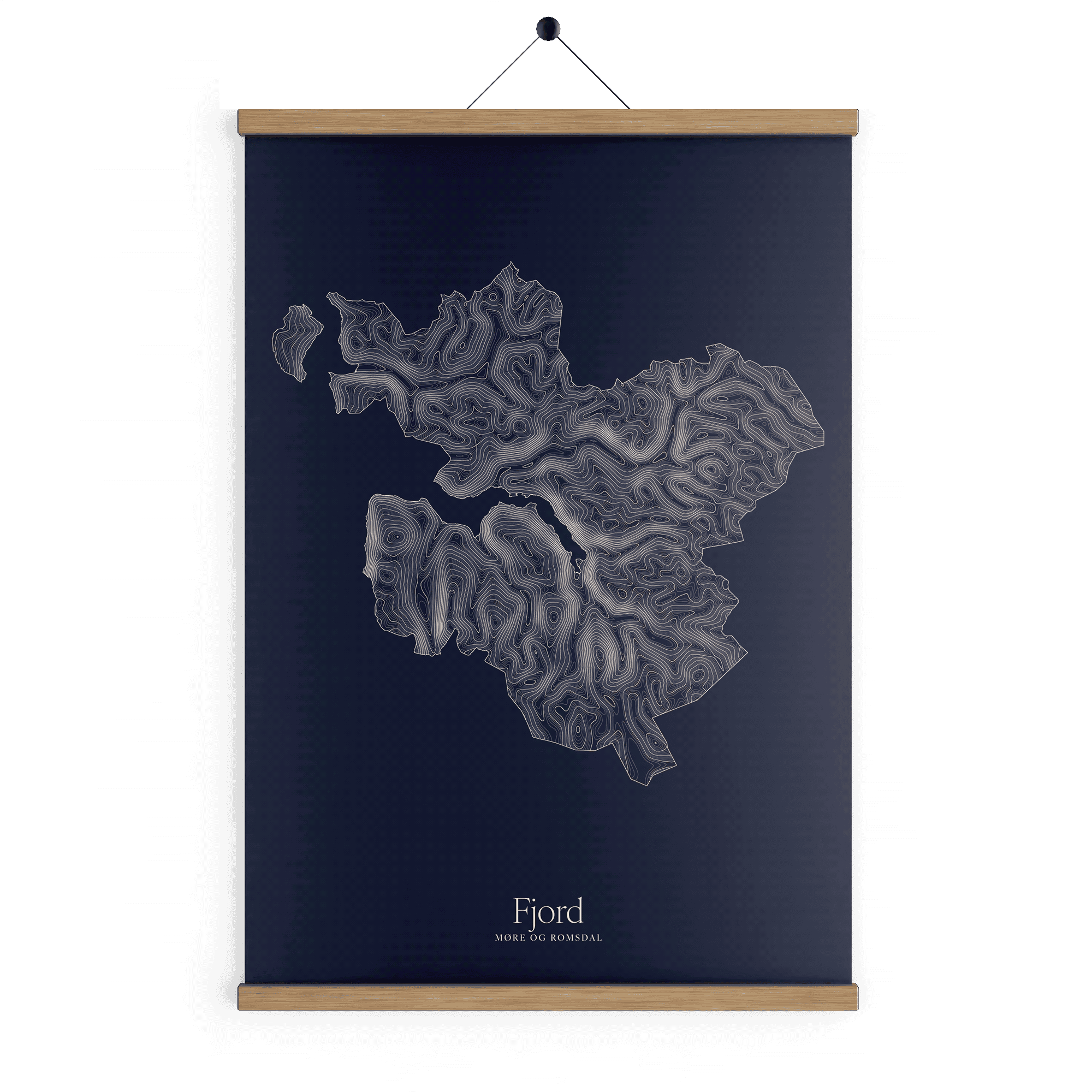 Fjord kotekart - Vinternatt