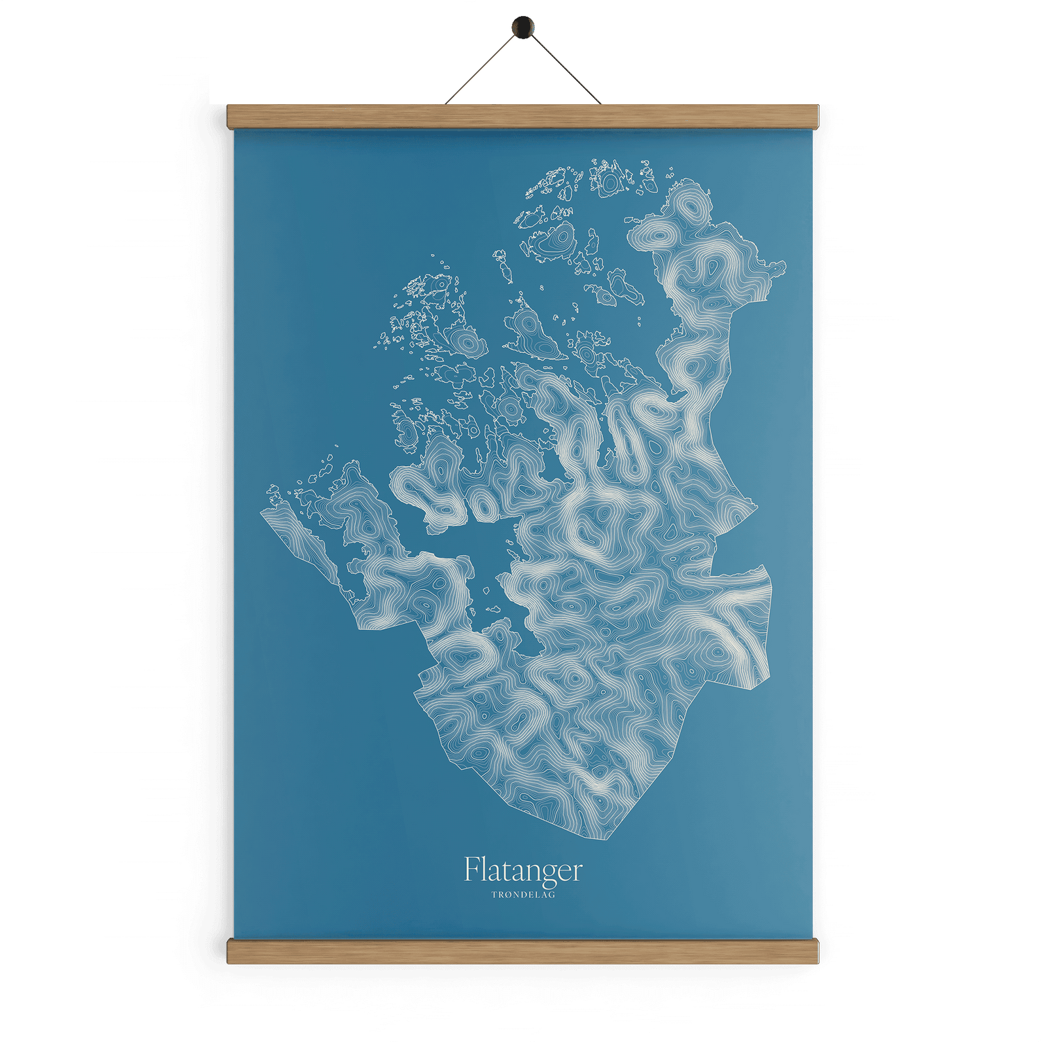 Flatanger kotekart - Himmelblå