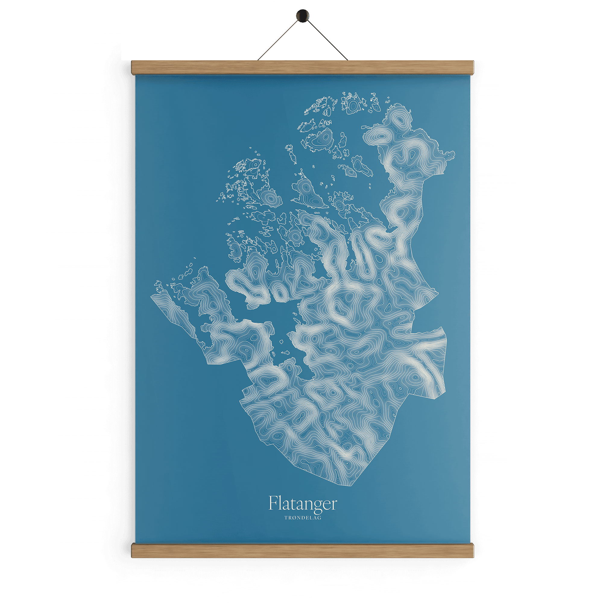Flatanger kotekart - Himmelblå