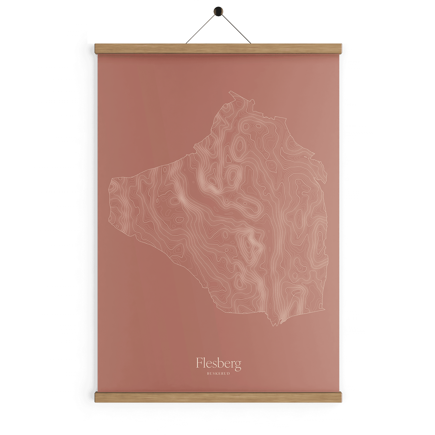 Flesberg kotekart - Rustrød