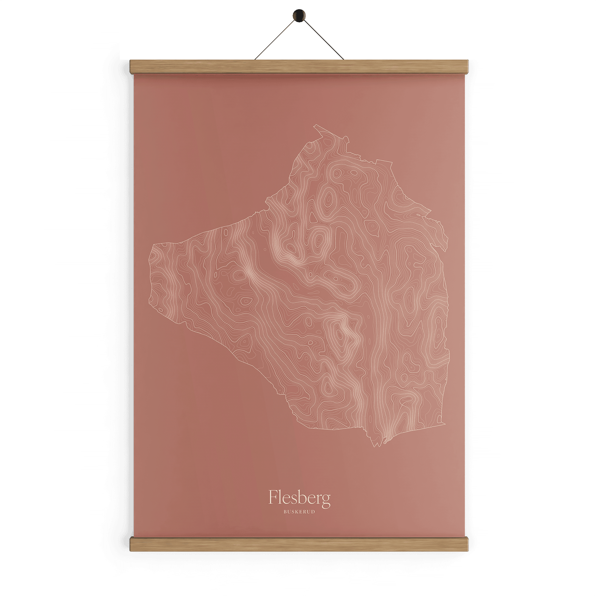 Flesberg kotekart - Rustrød