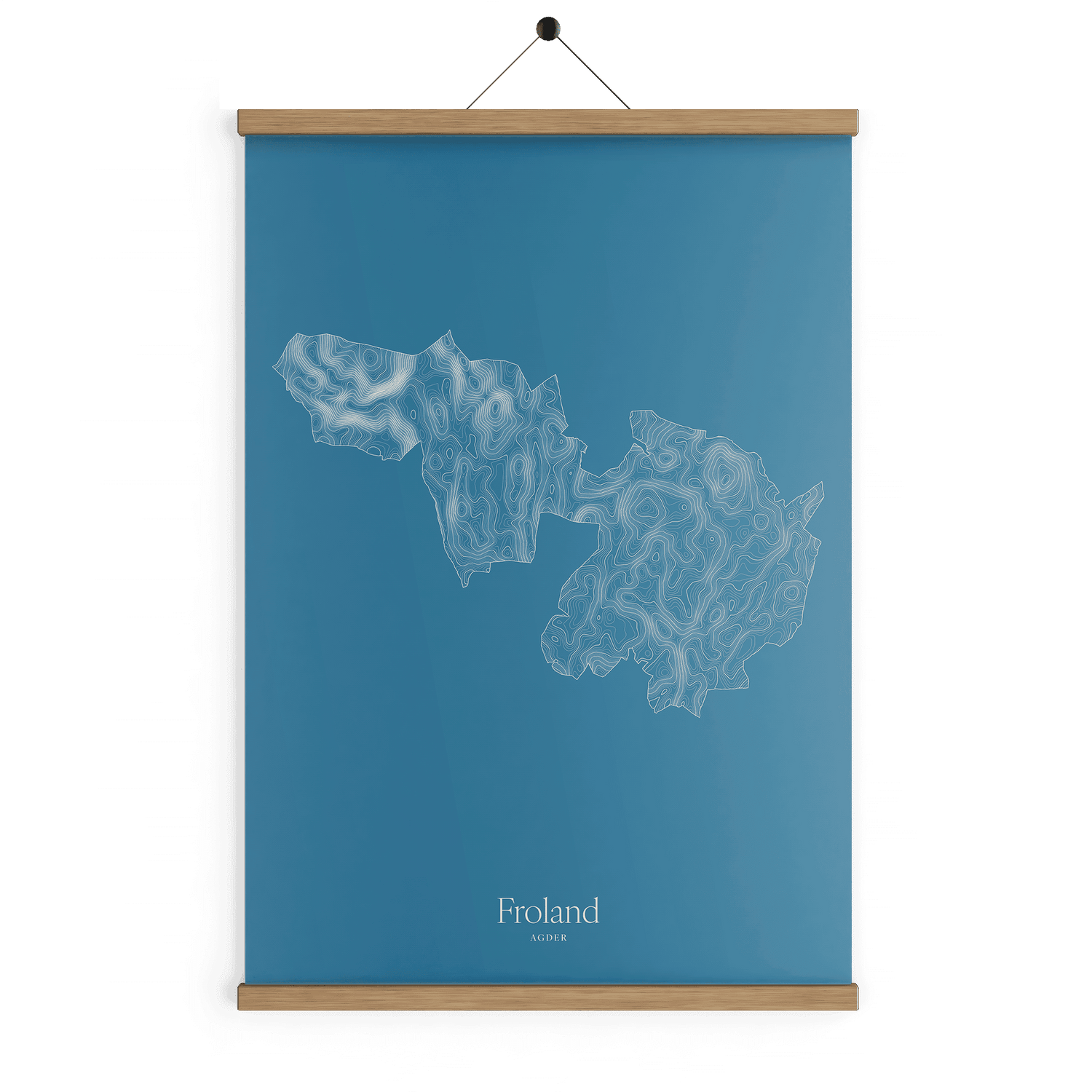Froland kotekart - Himmelblå