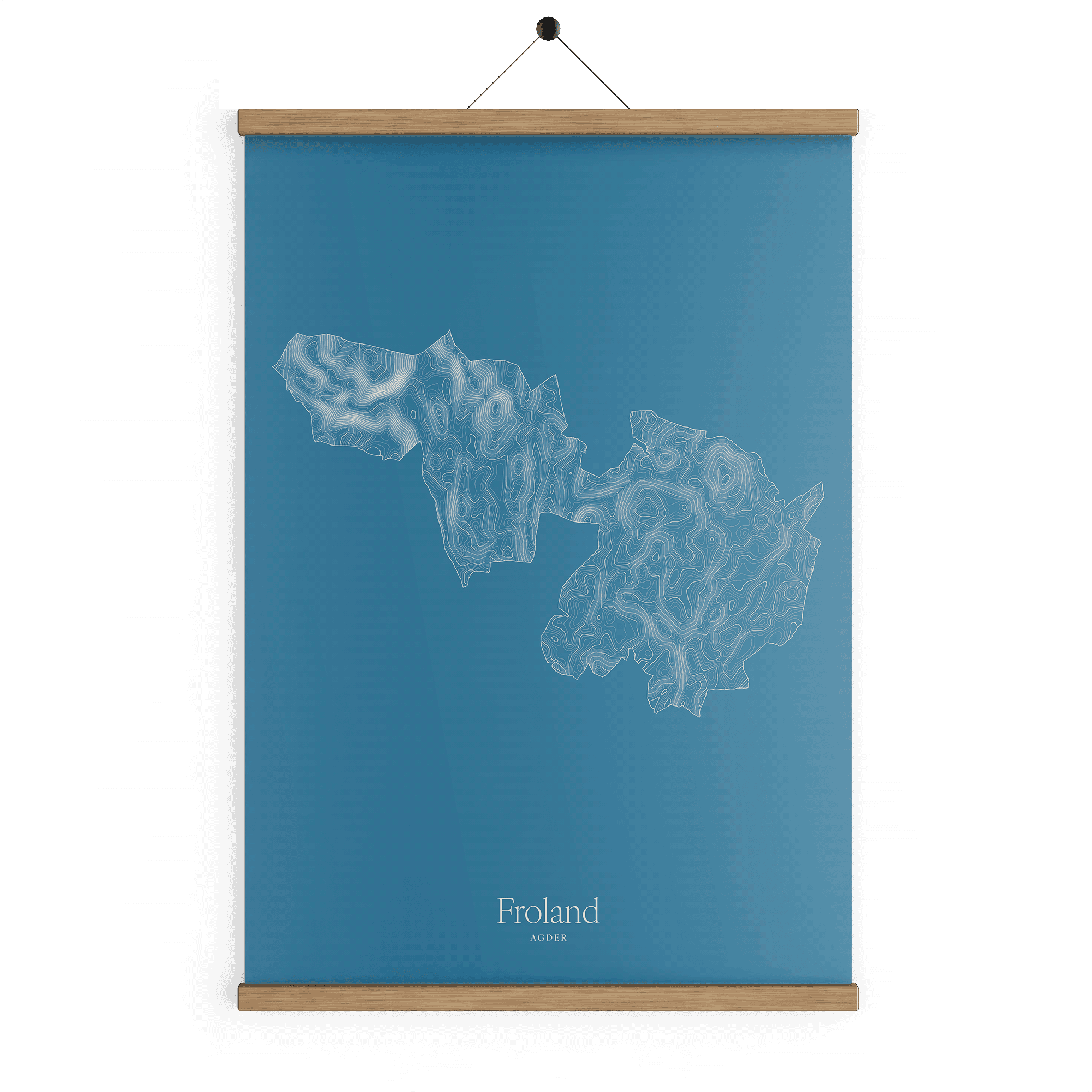 Froland kotekart - Himmelblå