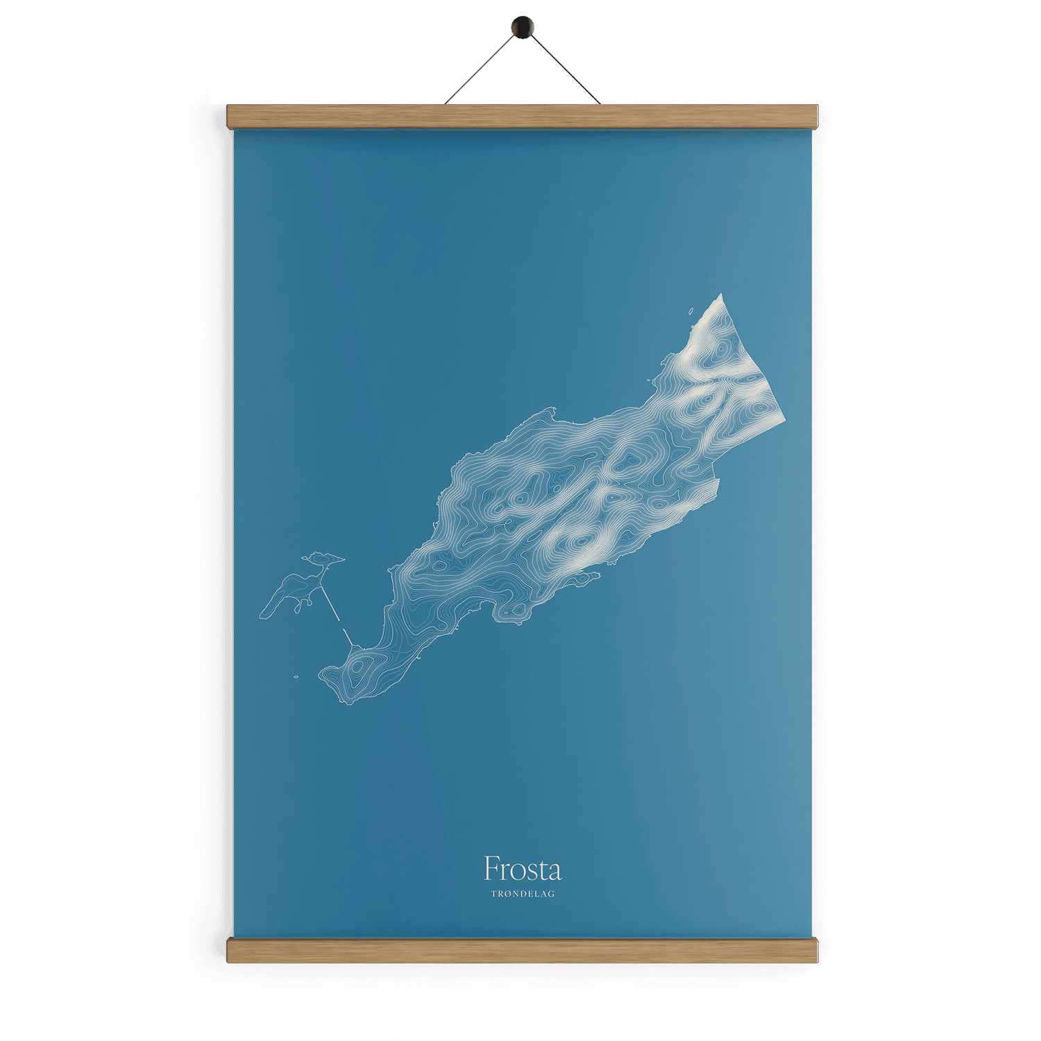 Frosta kotekart - Himmelblå