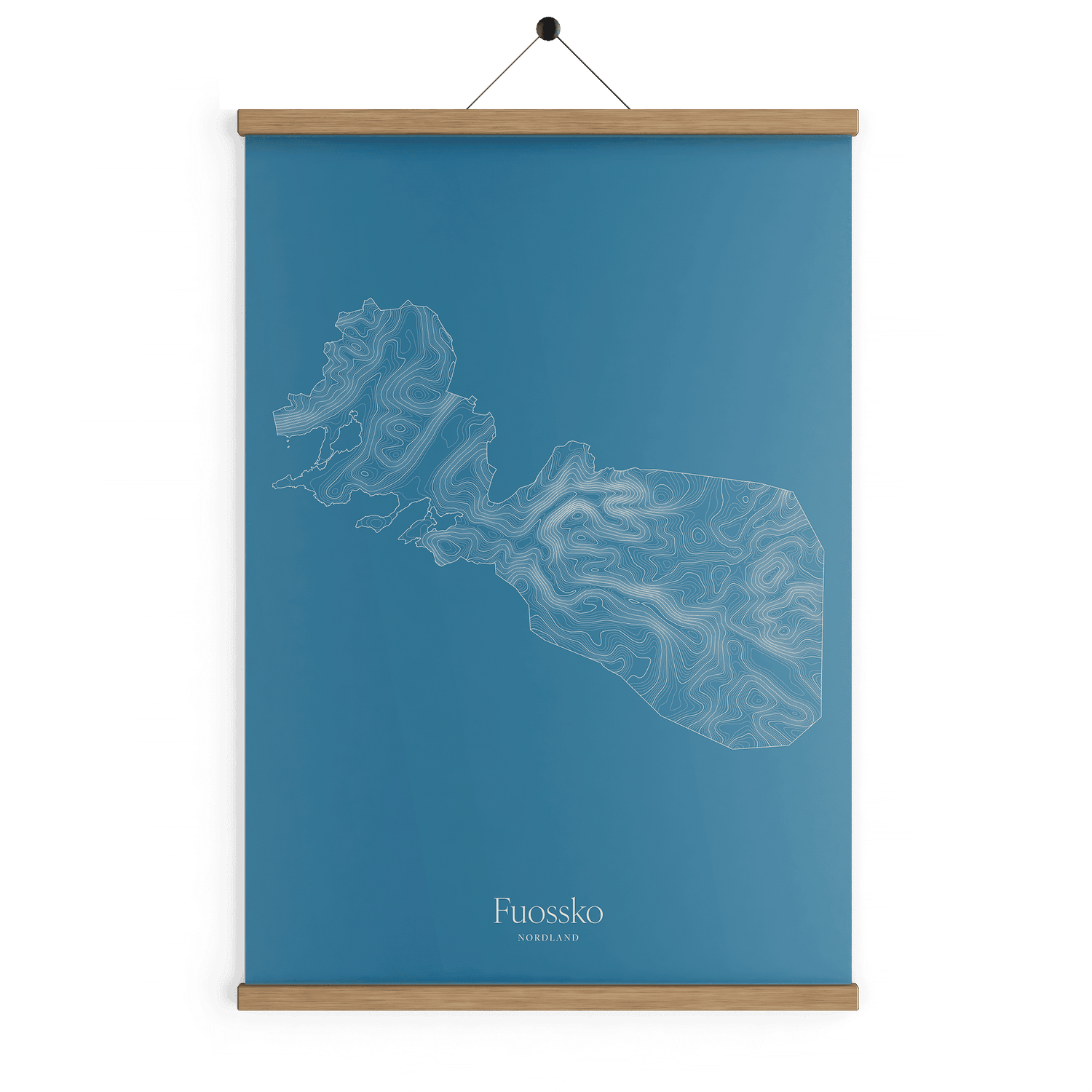 Fuossko kotekart - Himmelblå