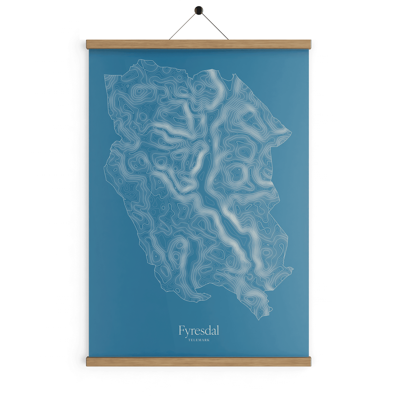 Fyresdal kotekart - Himmelblå