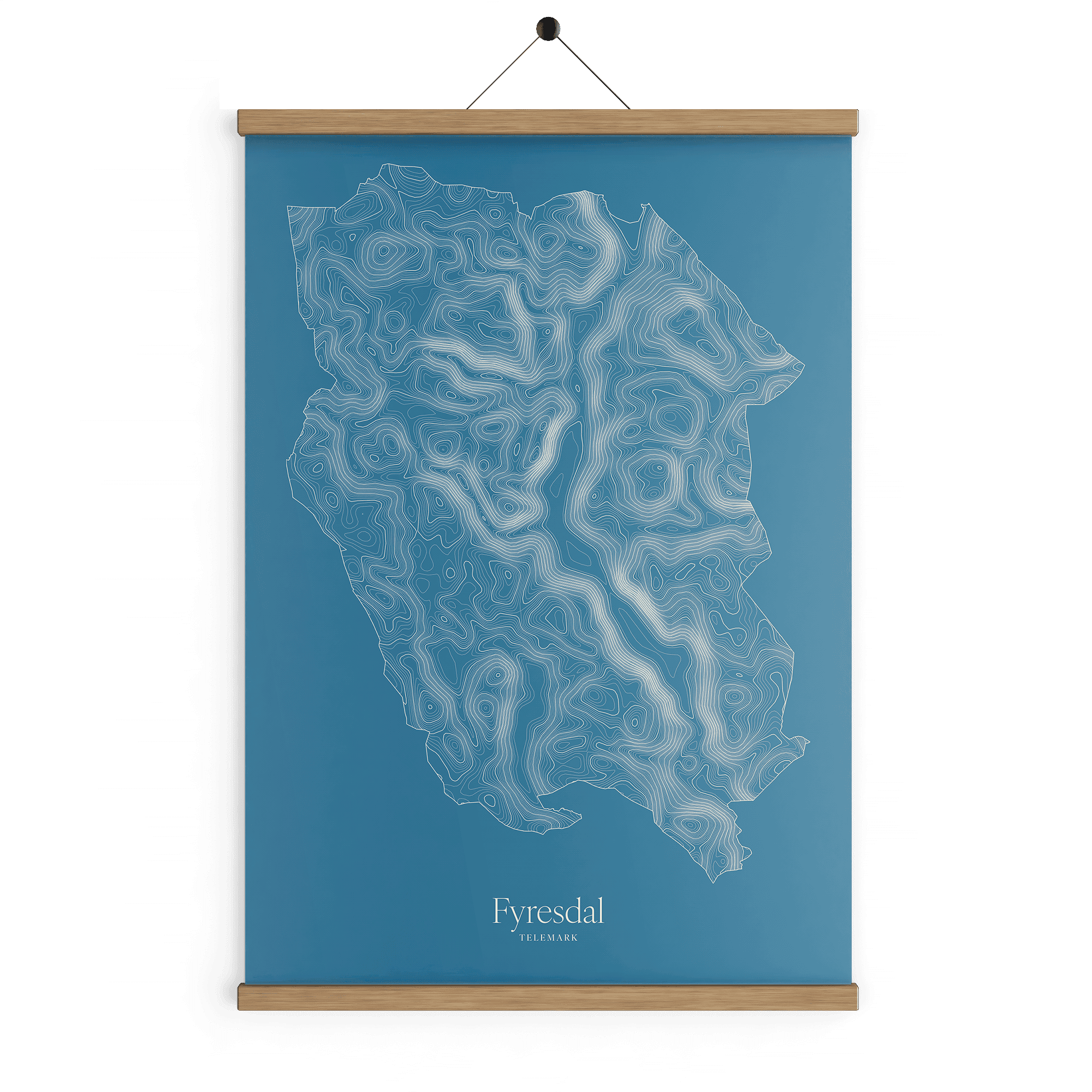 Fyresdal kotekart - Himmelblå