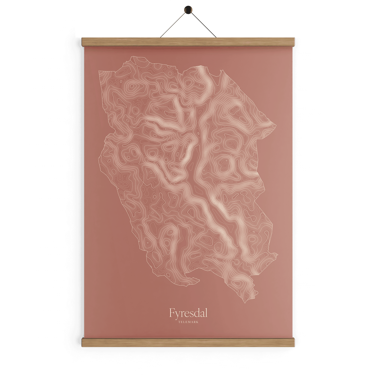 Fyresdal kotekart - Rustrød