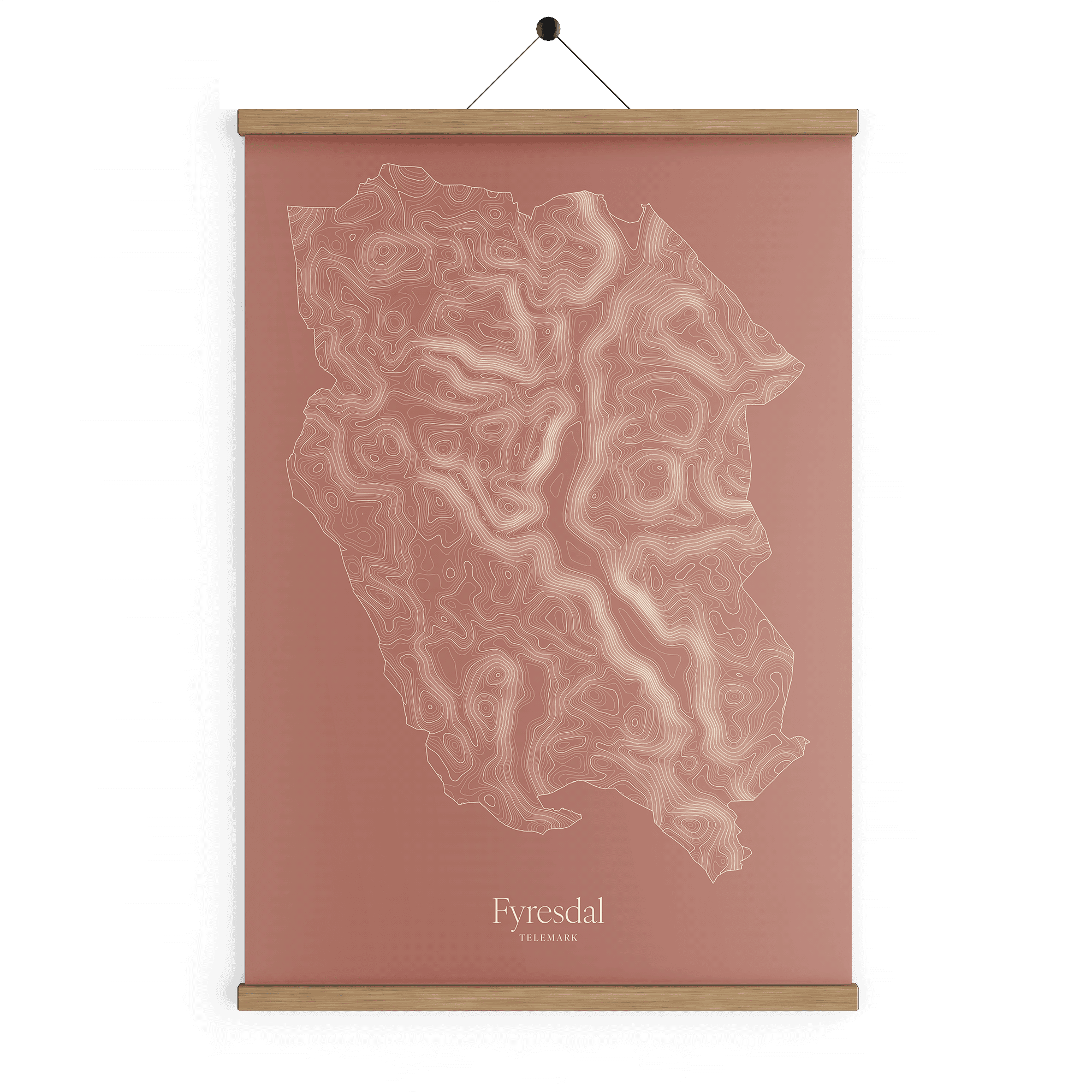 Fyresdal kotekart - Rustrød