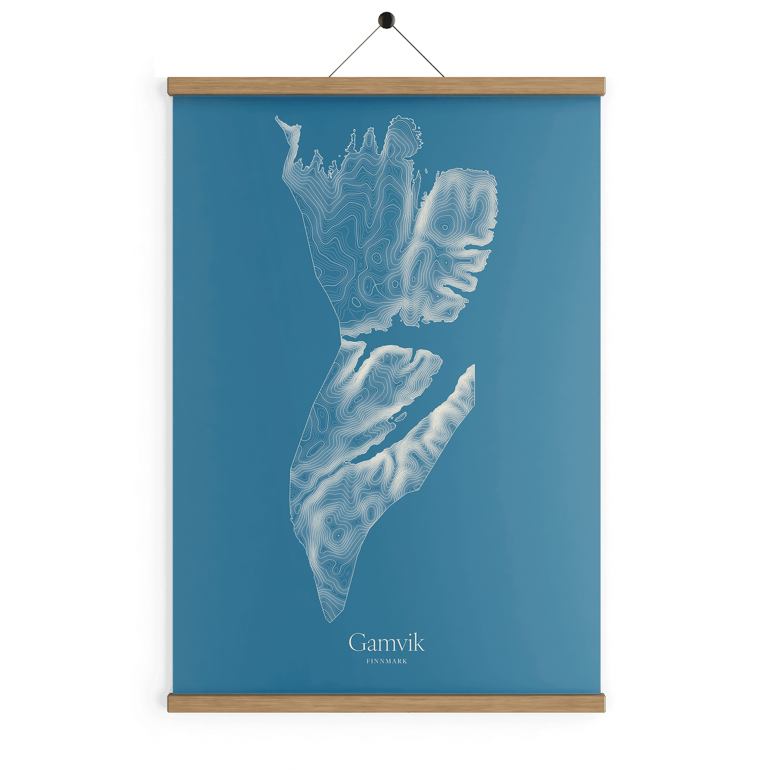 Gamvik kotekart - Himmelblå