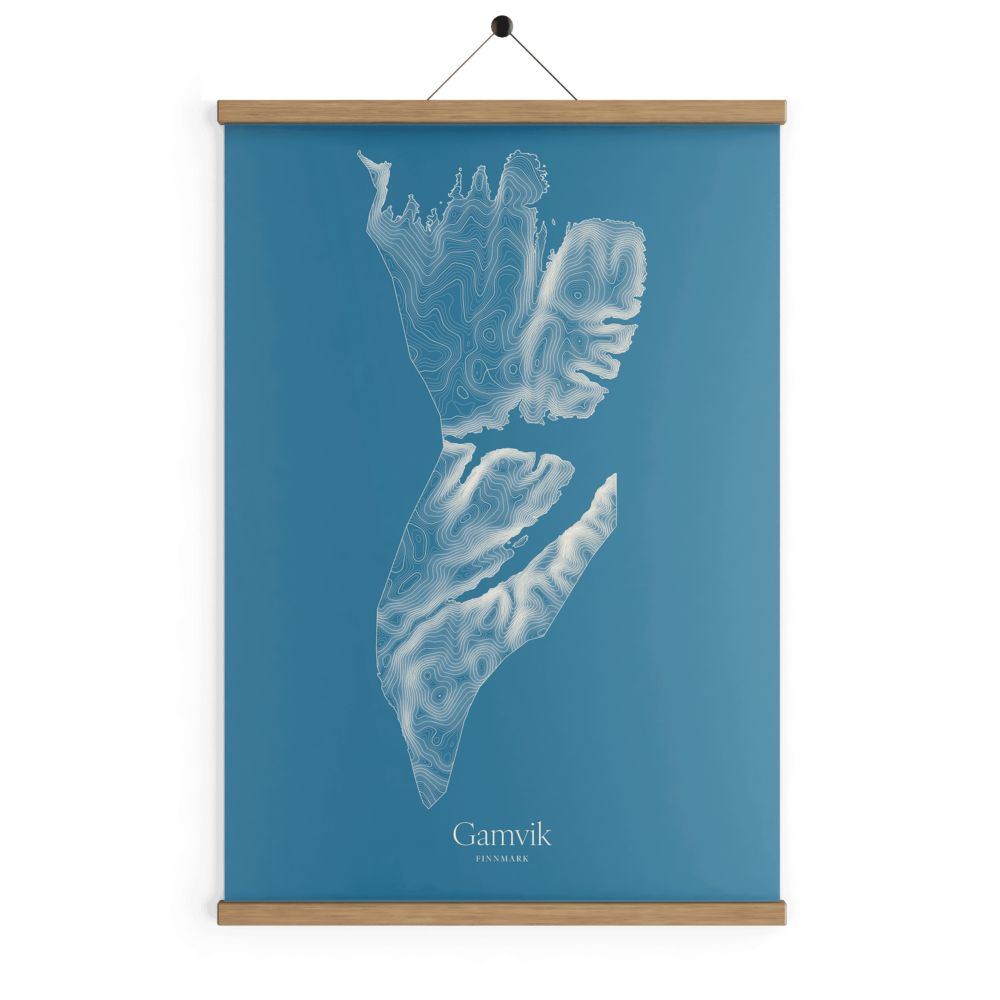 Gamvik kotekart - Himmelblå