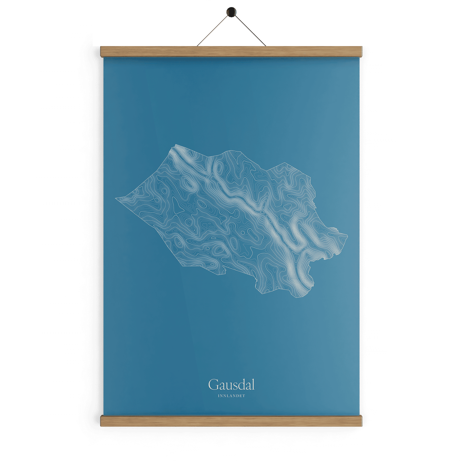Gausdal kotekart - Himmelblå