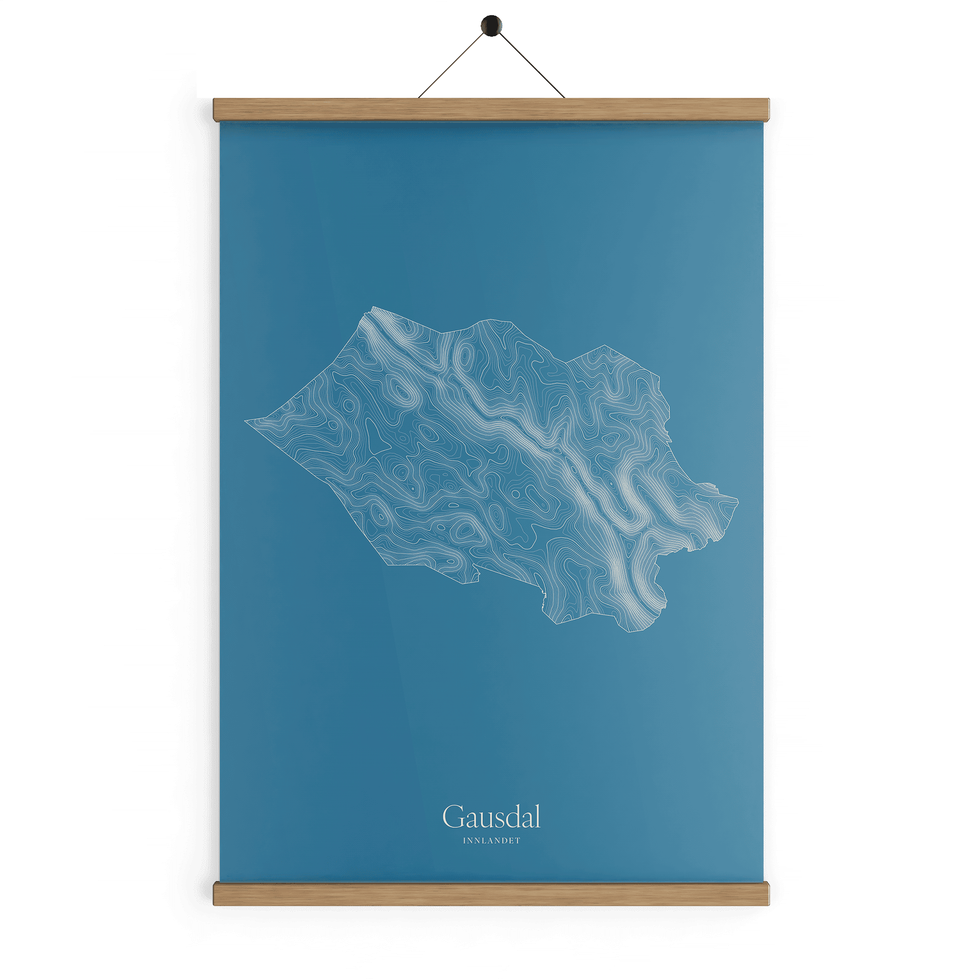 Gausdal kotekart - Himmelblå