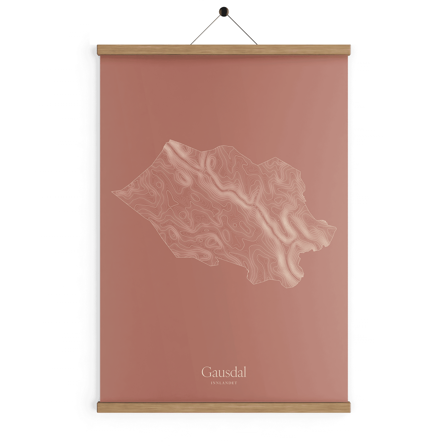 Gausdal kotekart - Rustrød