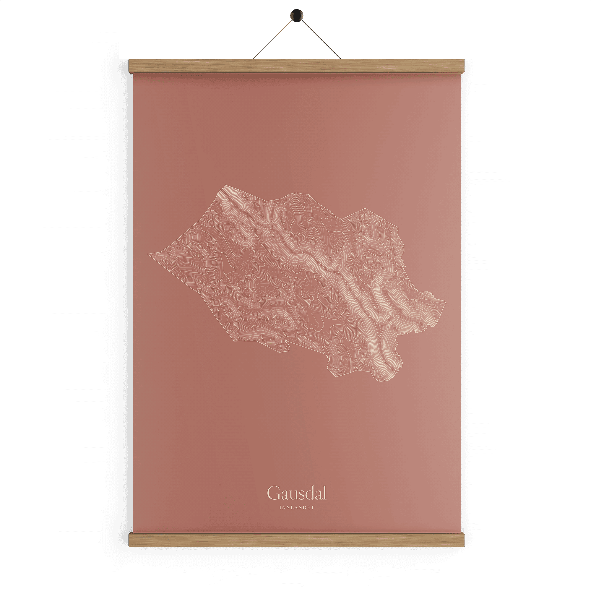 Gausdal kotekart - Rustrød