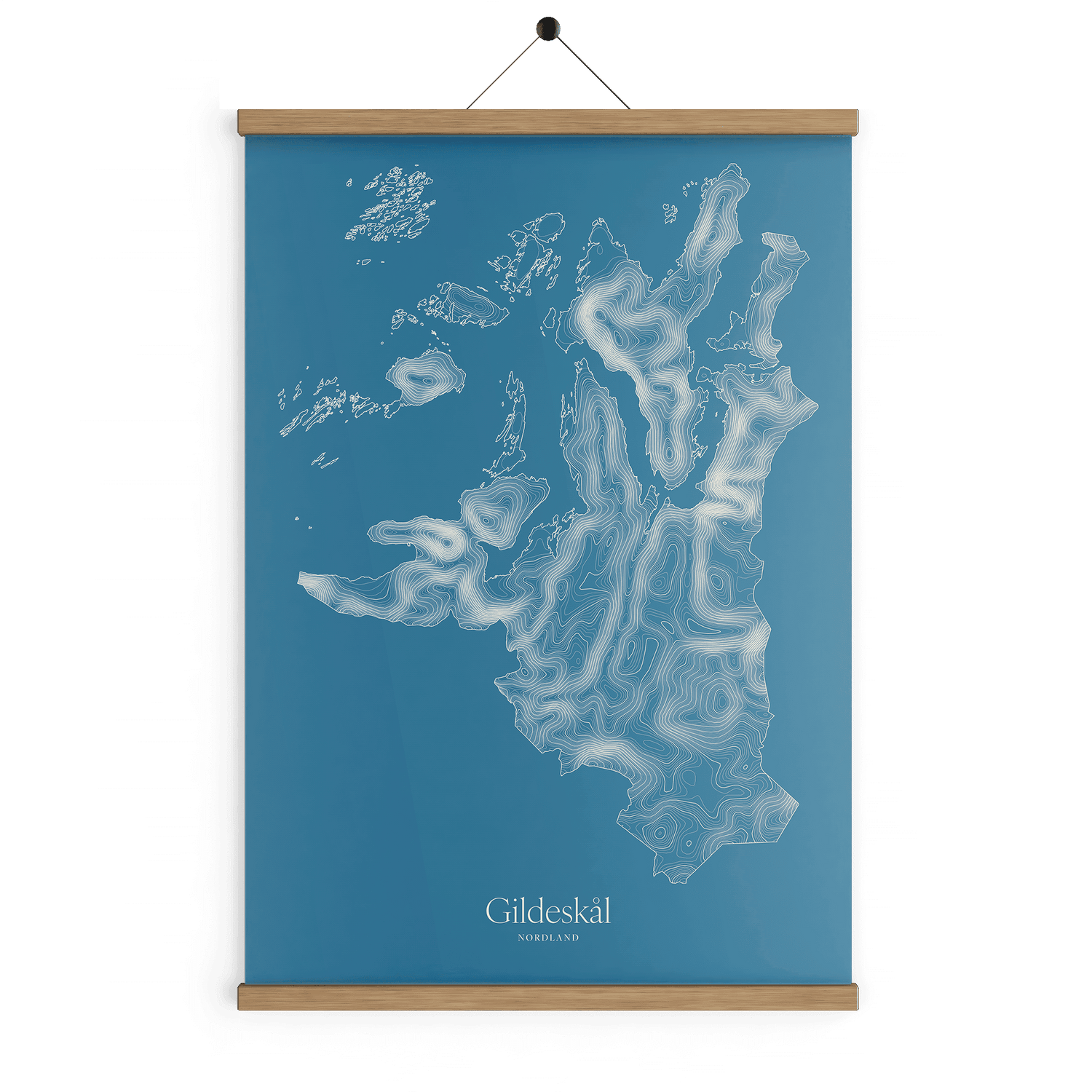Gildeskål kotekart - Himmelblå