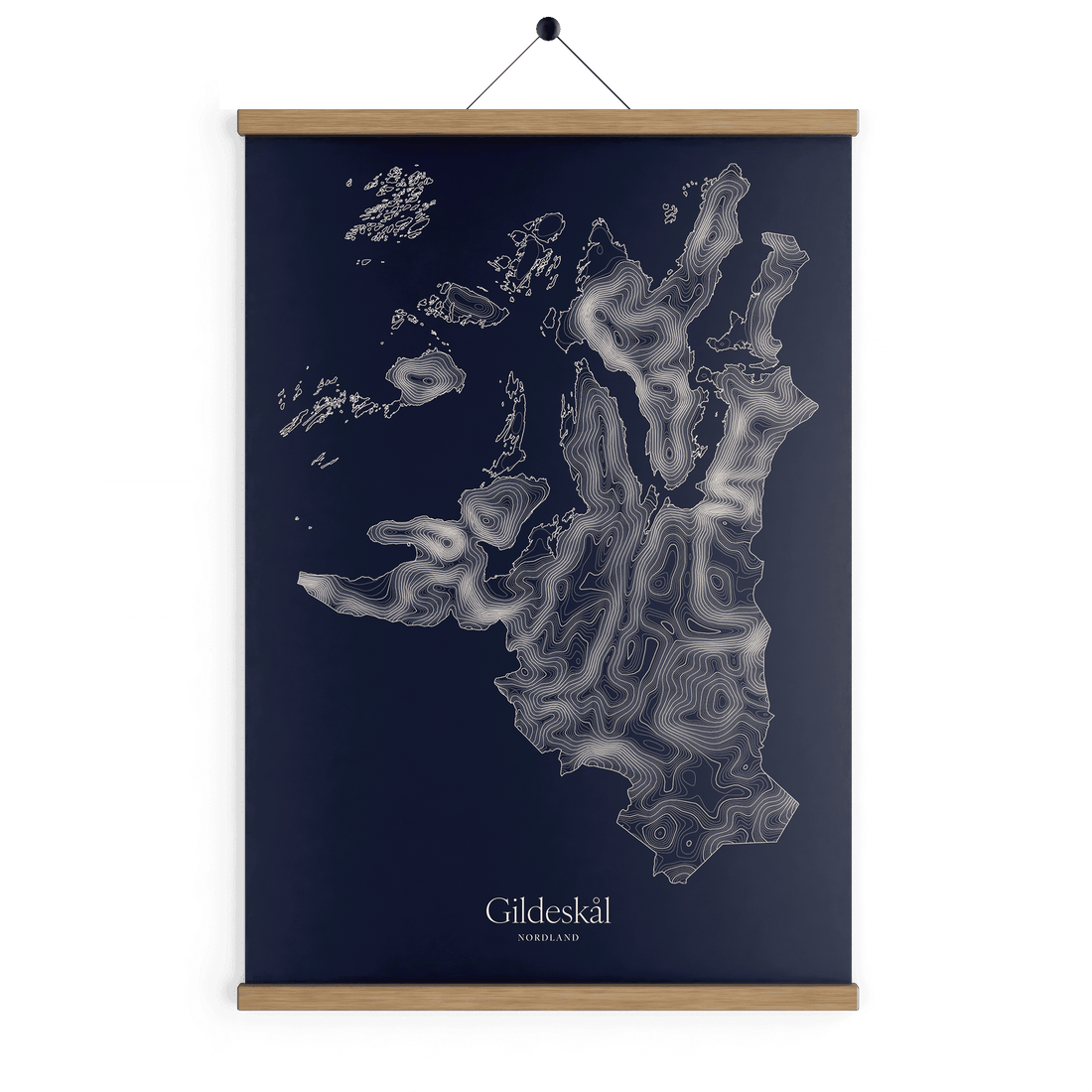 Gildeskål kotekart - Vinternatt
