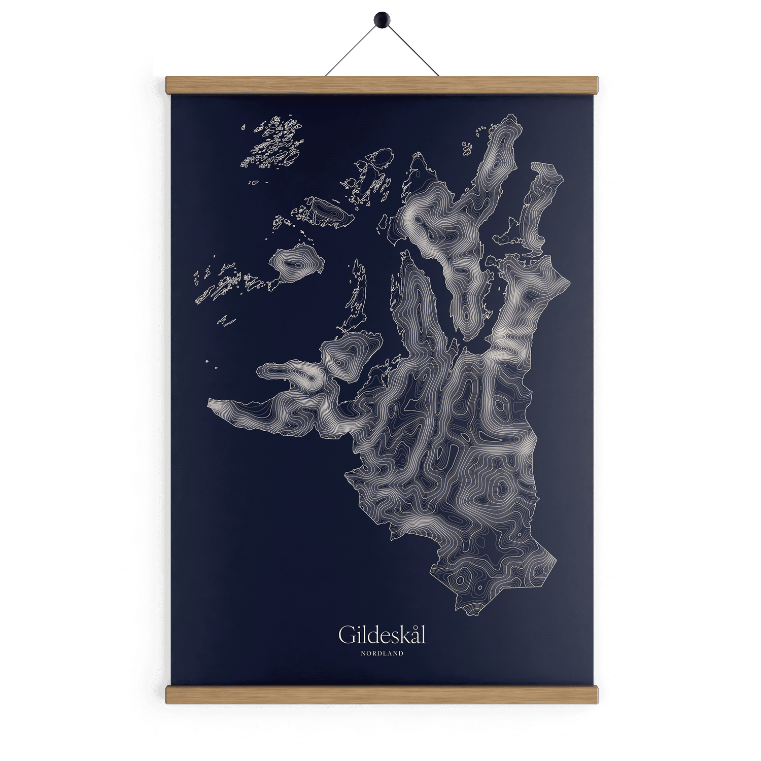 Gildeskål kotekart - Vinternatt