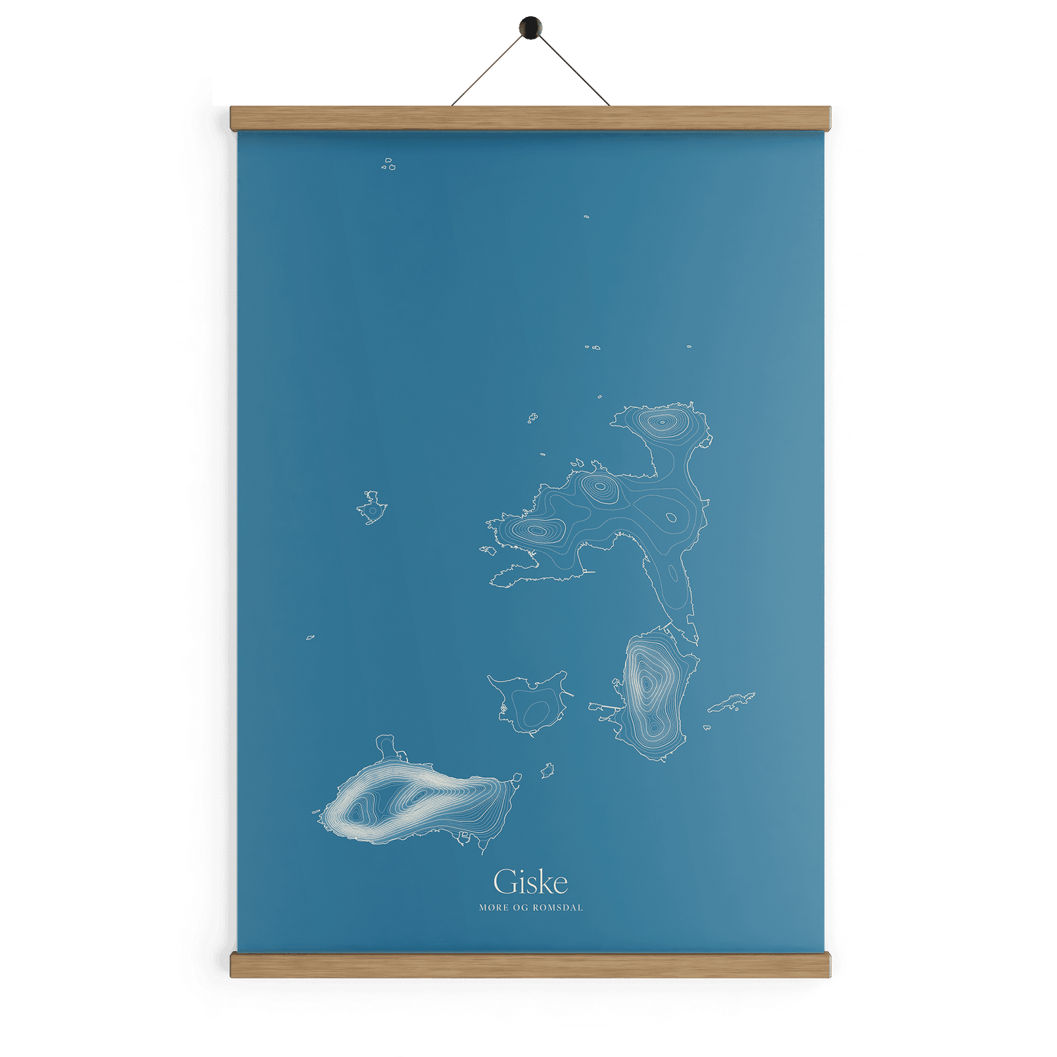 Giske kotekart - Himmelblå